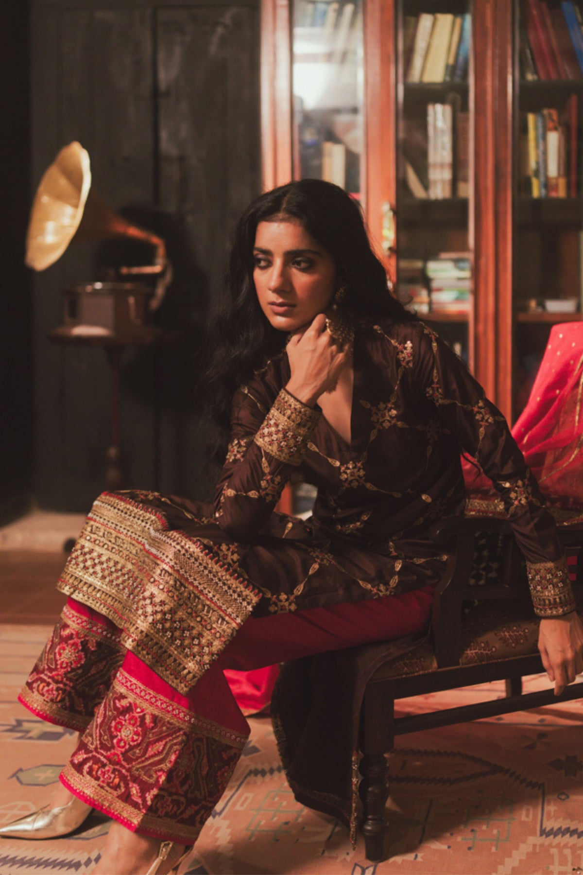 Sheetal Brown Kurta Set