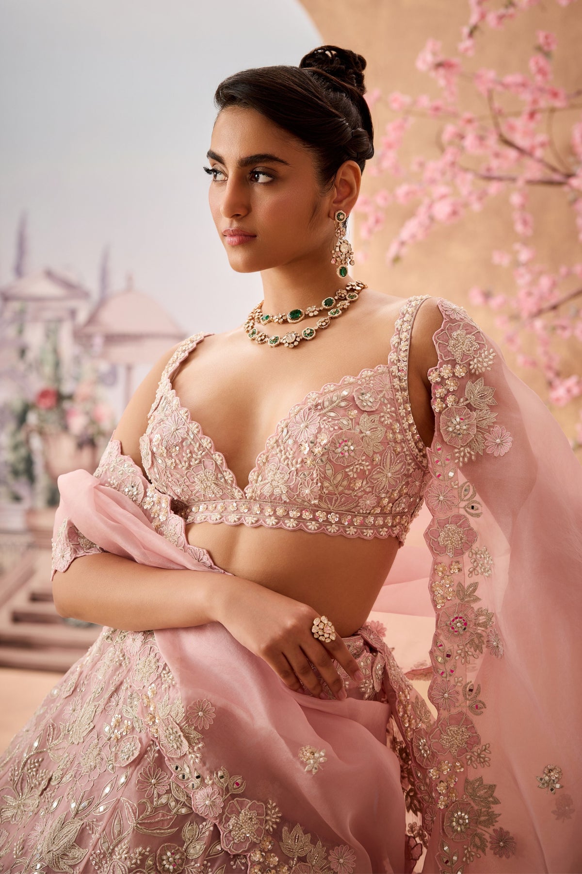 Srz Lilac Applique Lehenga Set