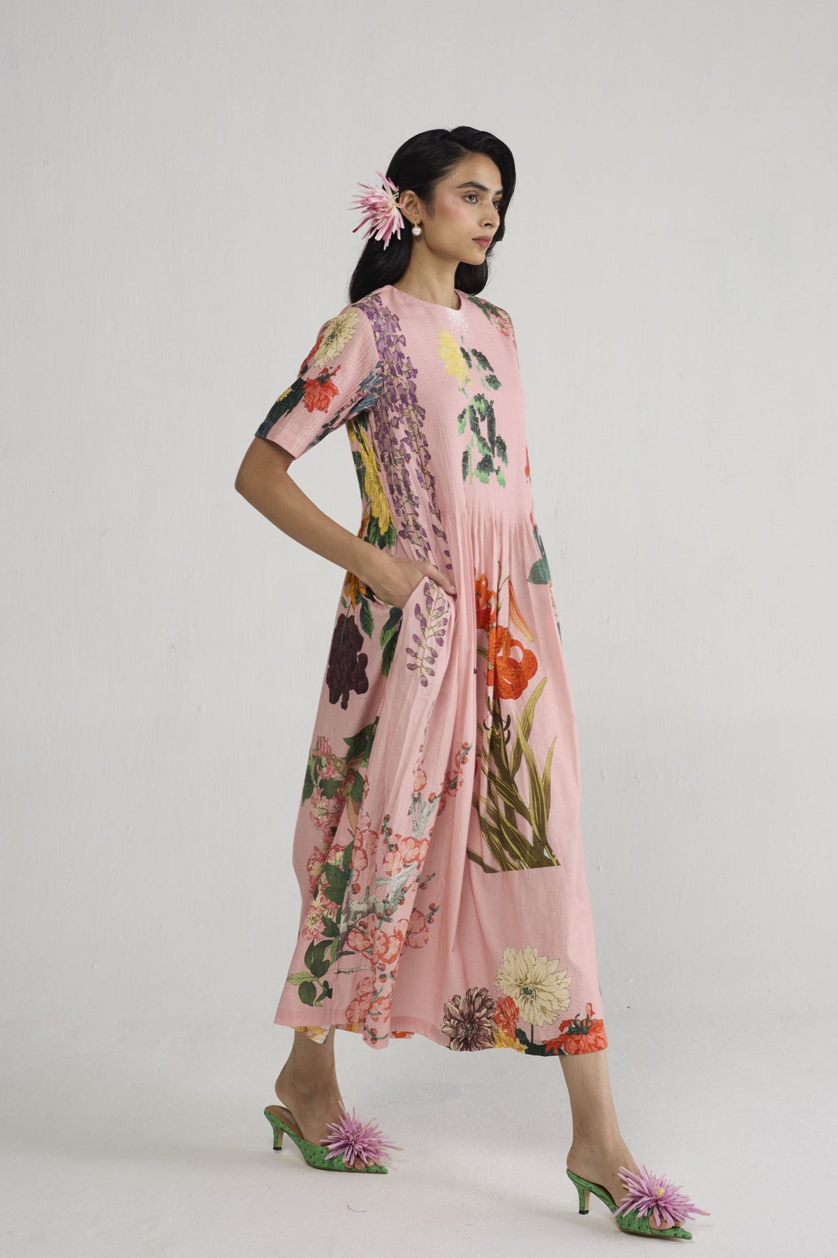 Sakura Pintucks Dress