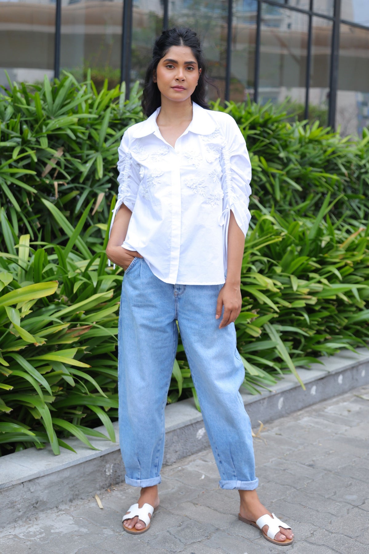 Cummberband White Shirt