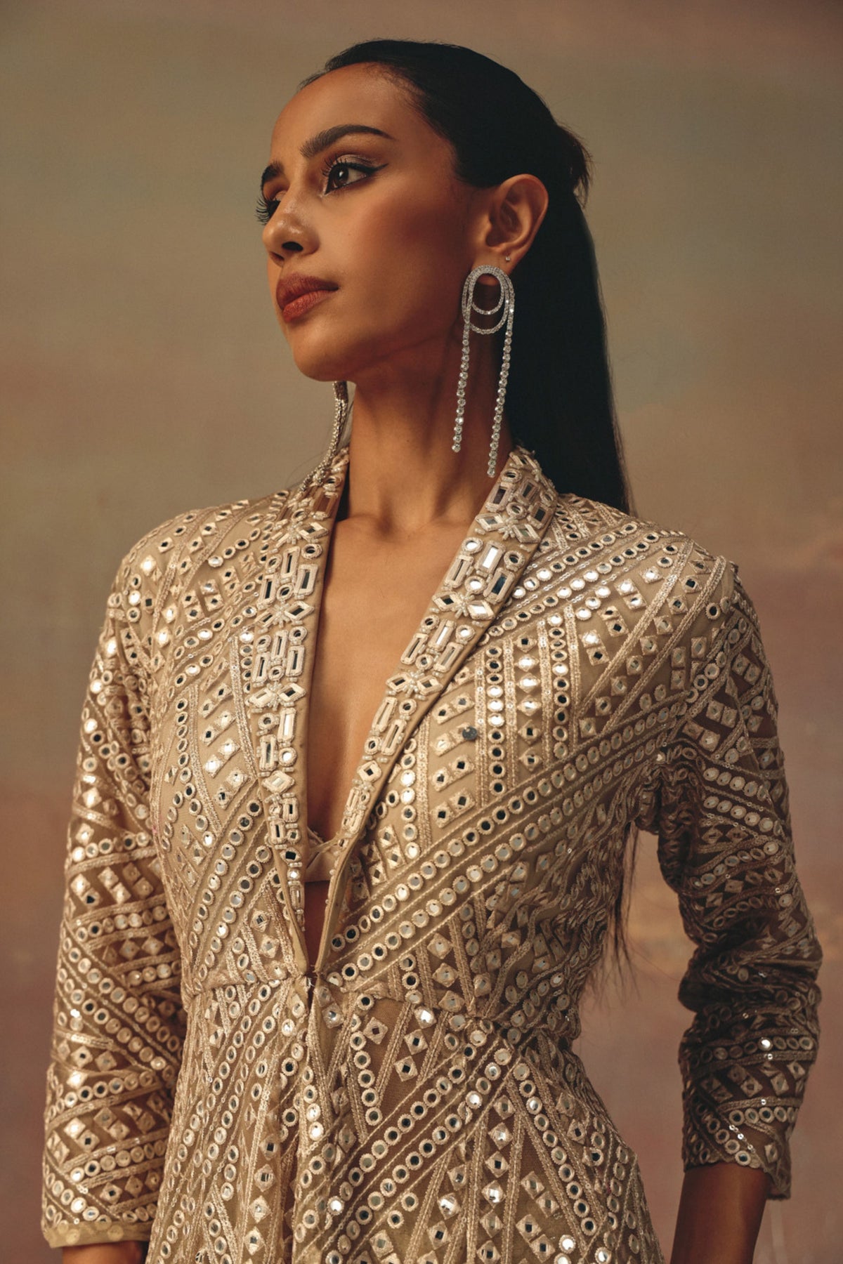 Gold Flared Sharara