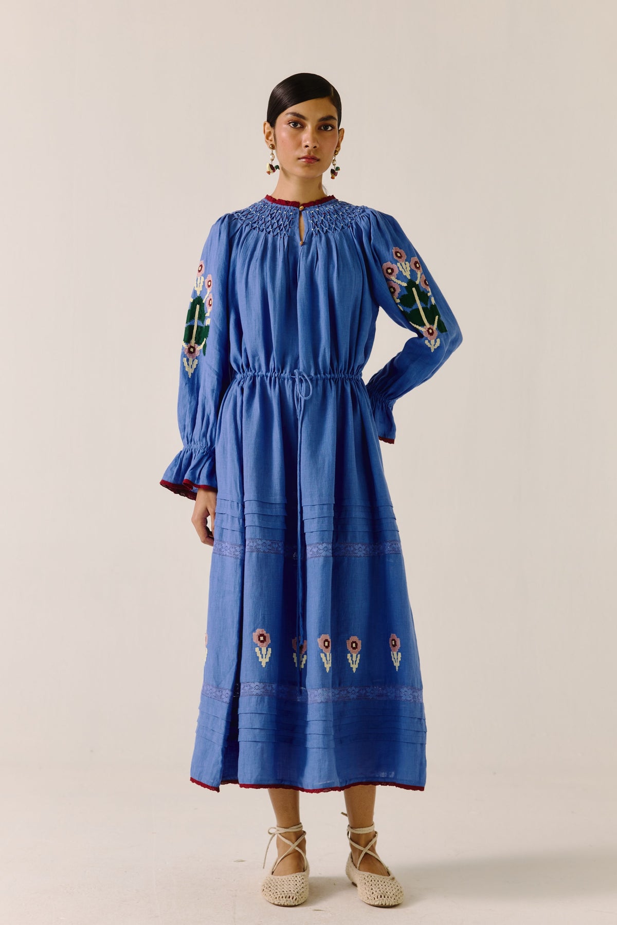 Electric Pixel Applique Edith Dress