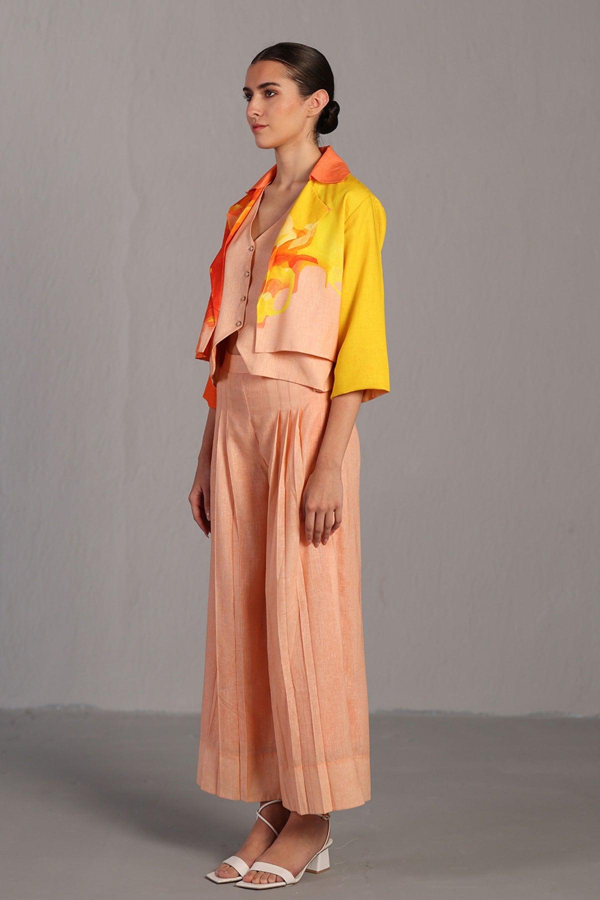 Orange and Yellow Jacket Set