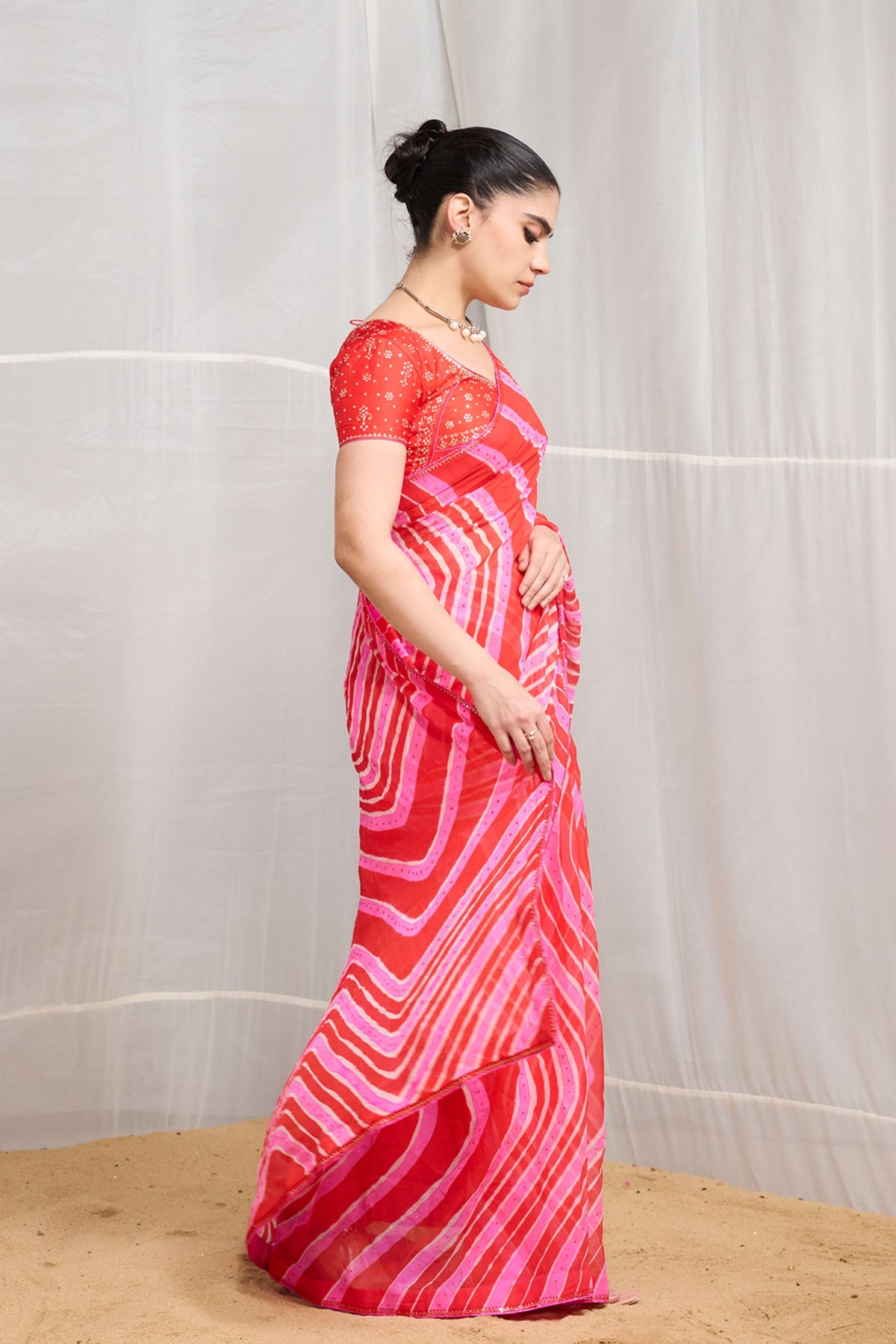 Chiffon Tarang Saree Set
