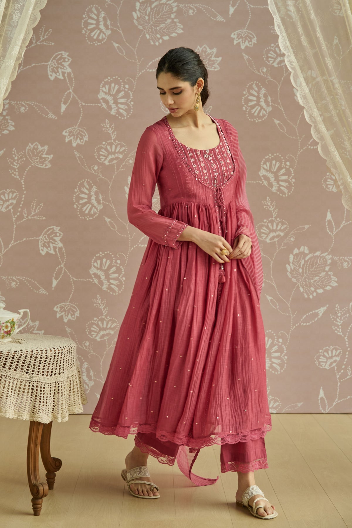Coral Inaya Anarkali