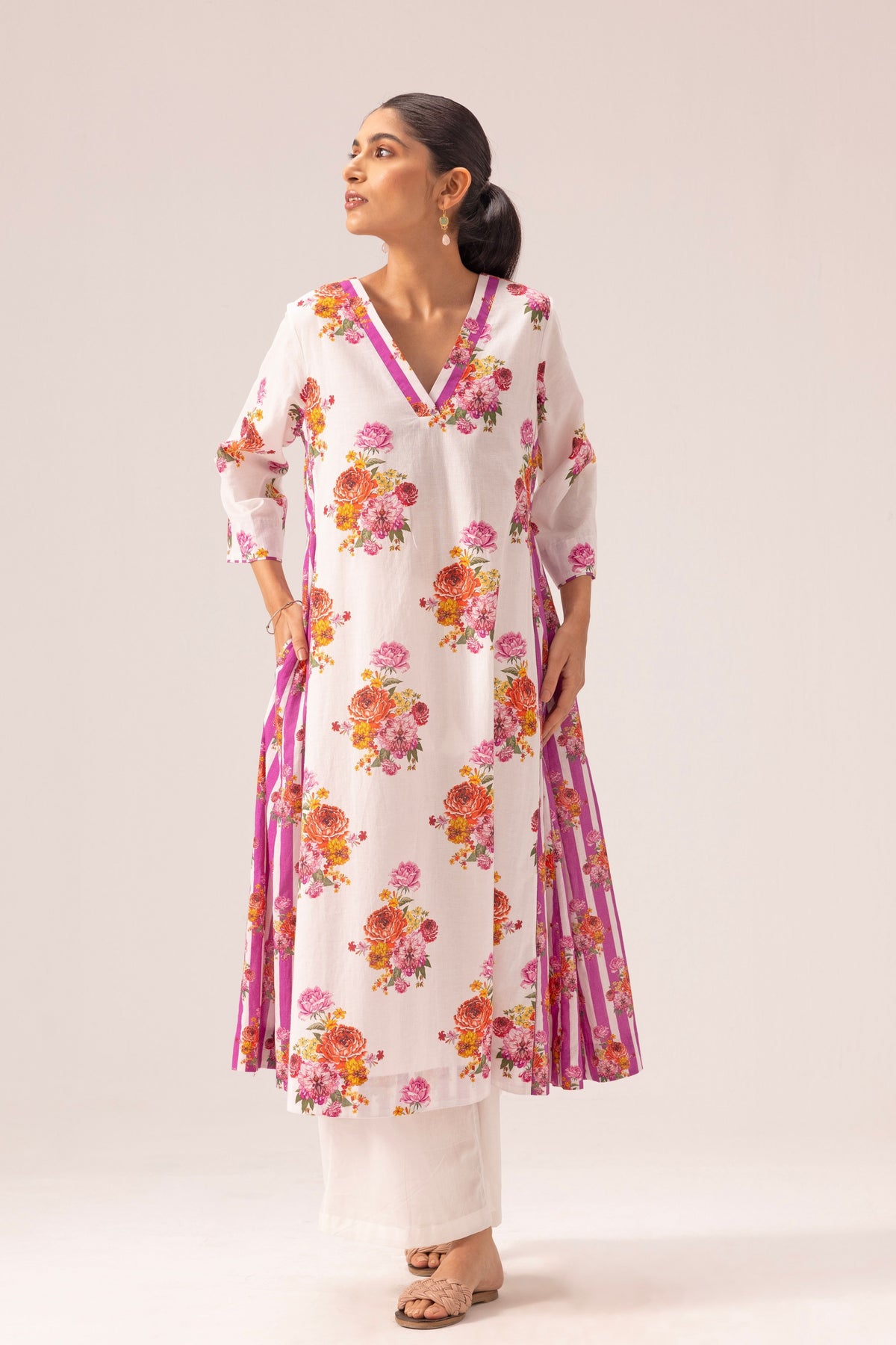Jia White Kurta Pant Set