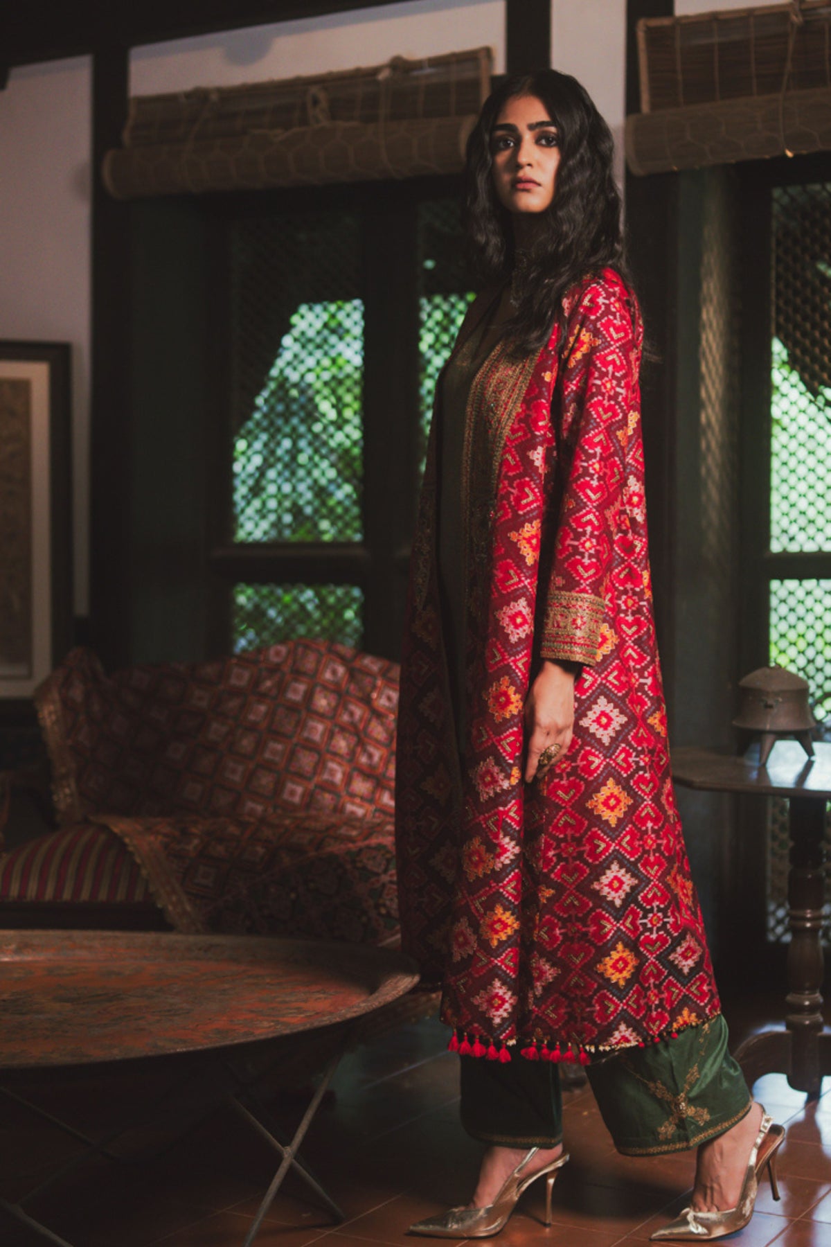 Neha Red-maroon Jacket