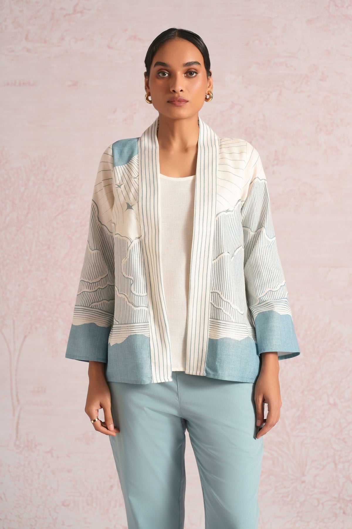 Silver Blueberry Jacket Set