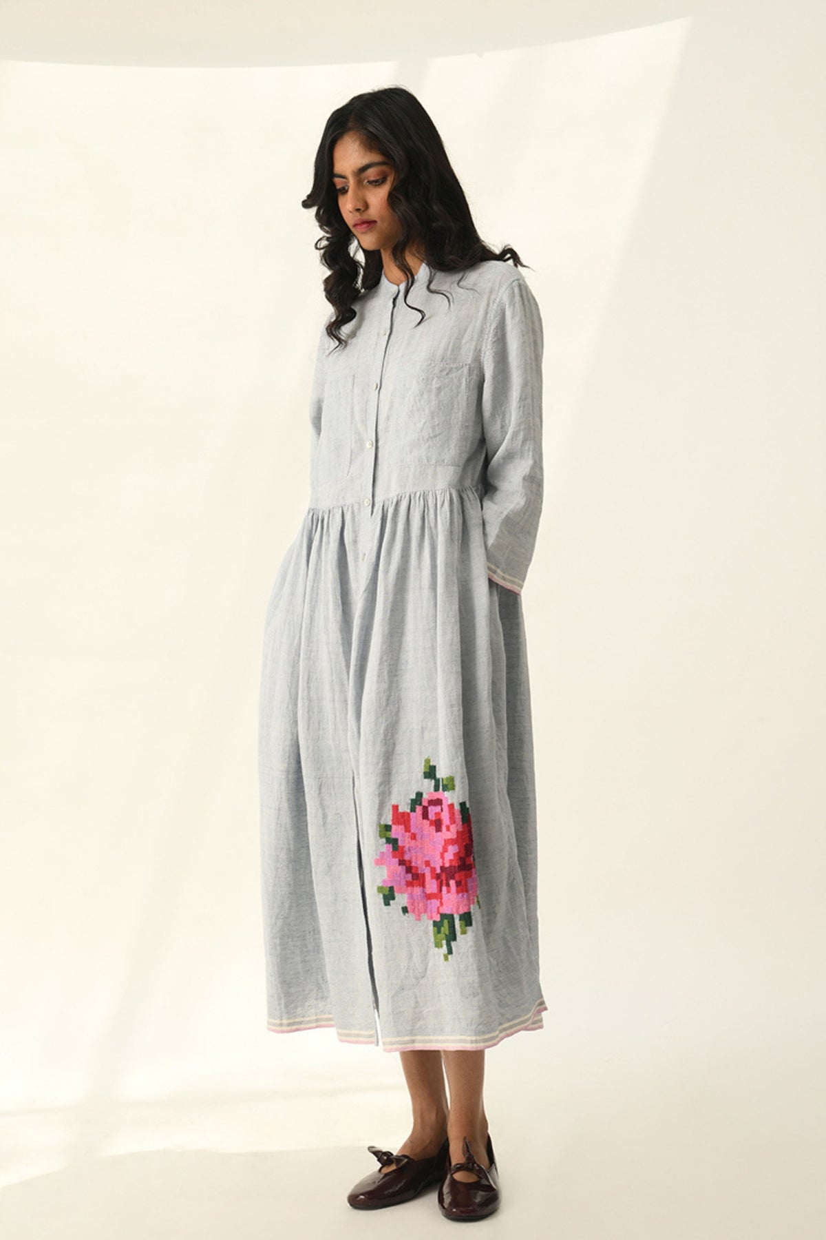 Bella Applique Embroidery Dress