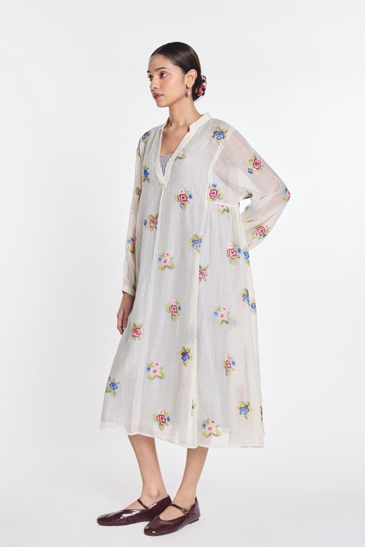 Begonia Embroidered Dress