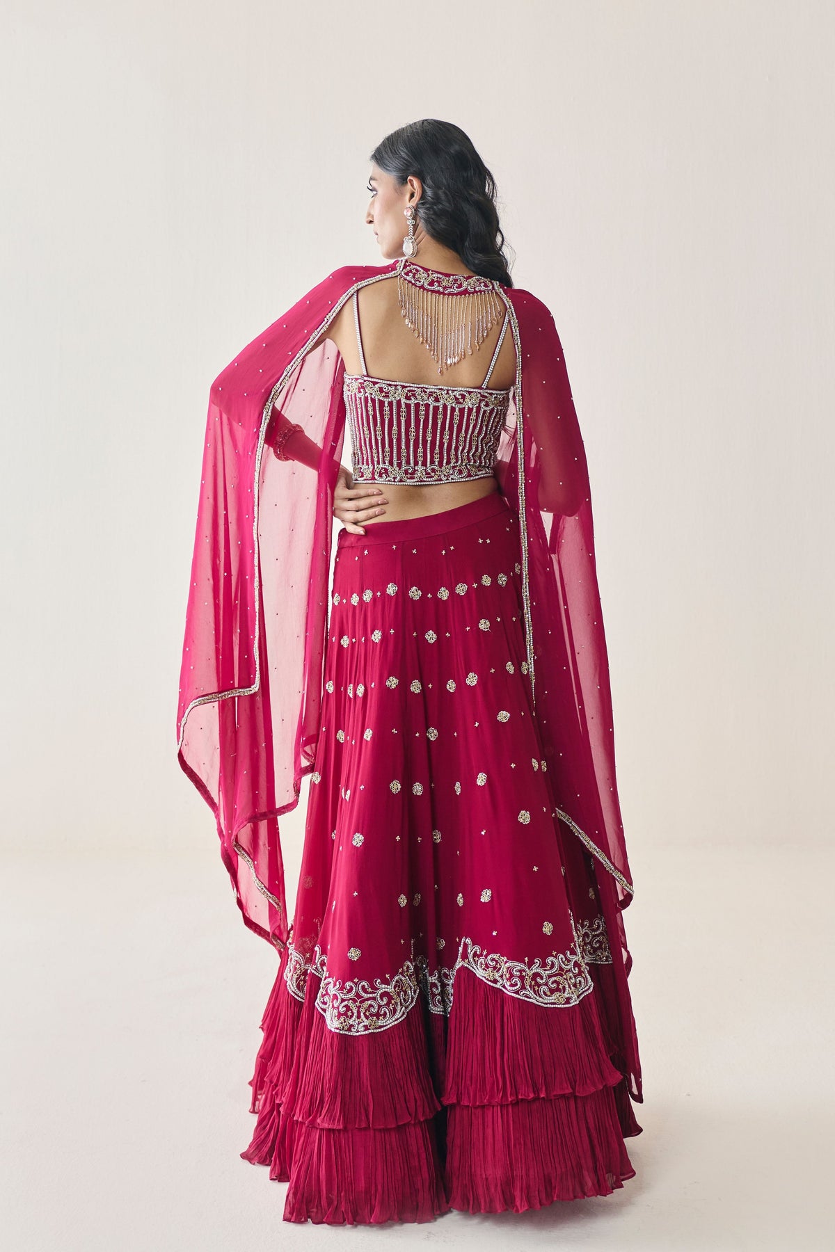 Fern Cape Lehenga Set