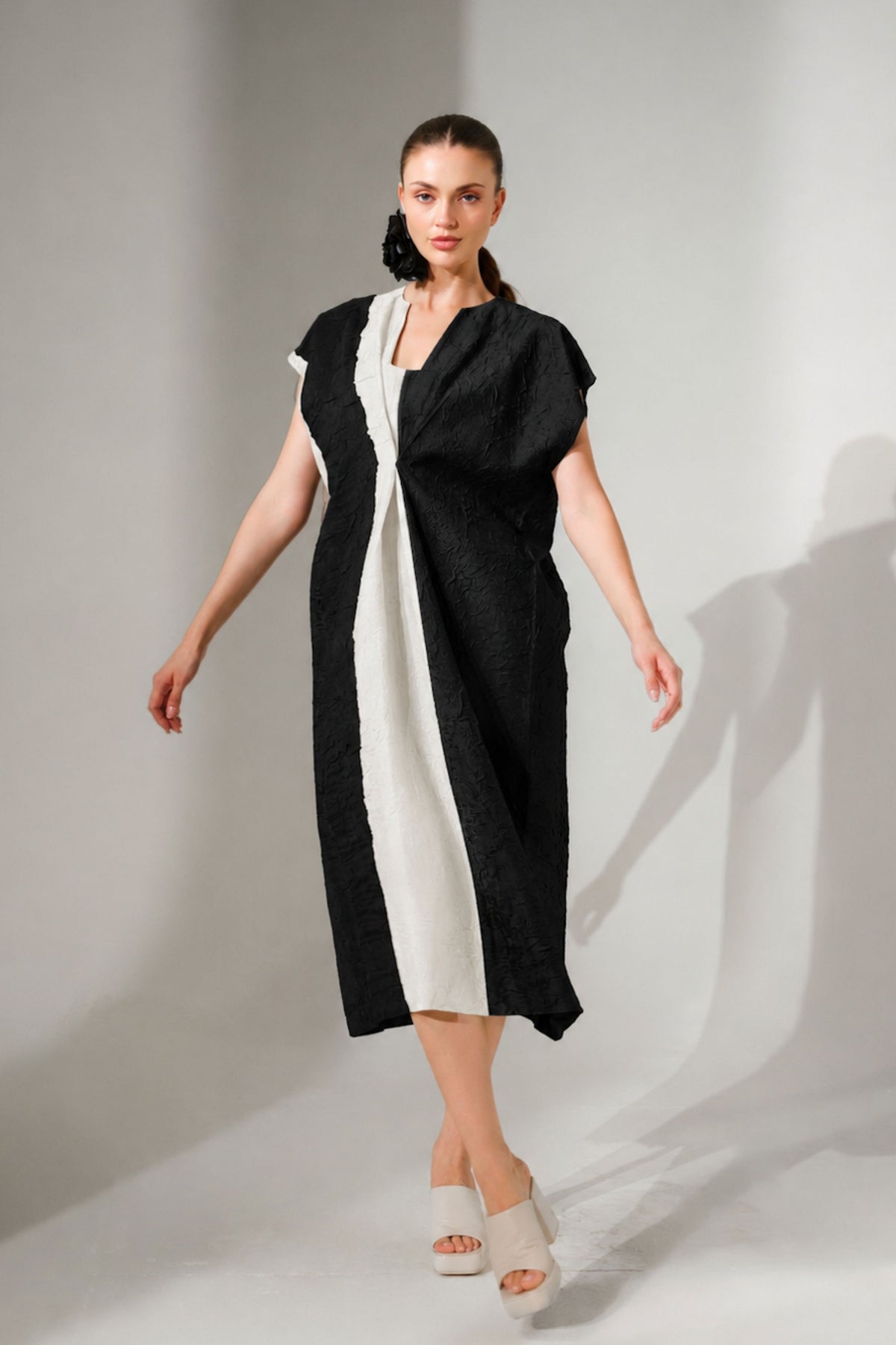 Black Ripple Dress