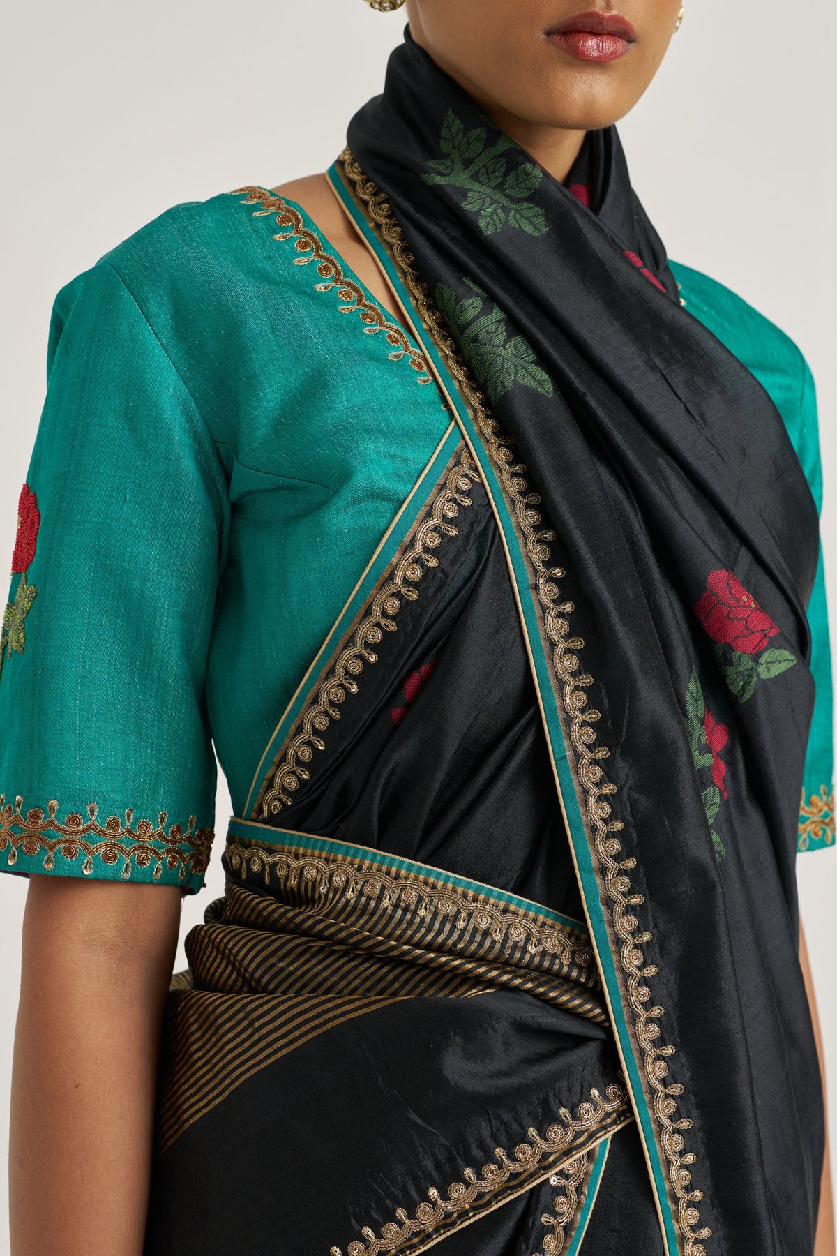Anvika Black Saree