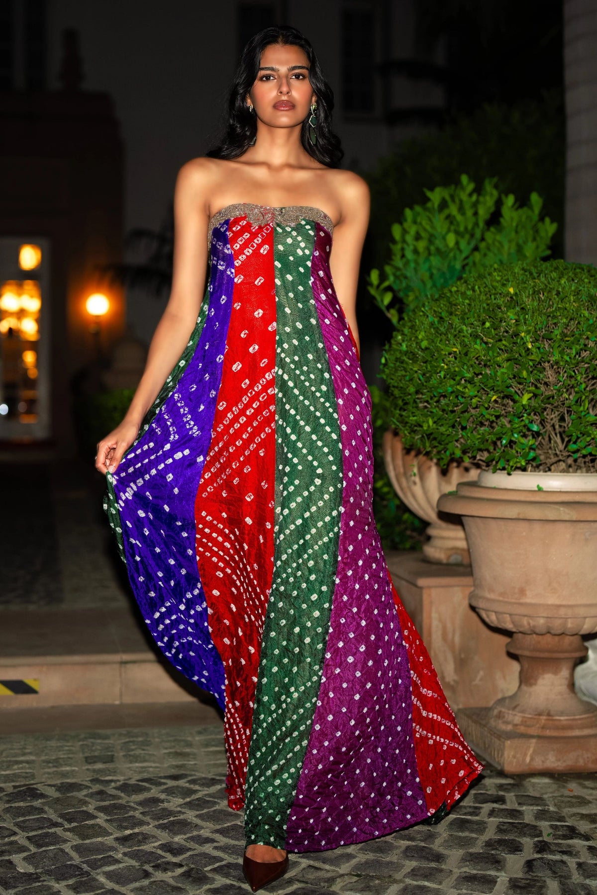 Bandhani Flared Dress