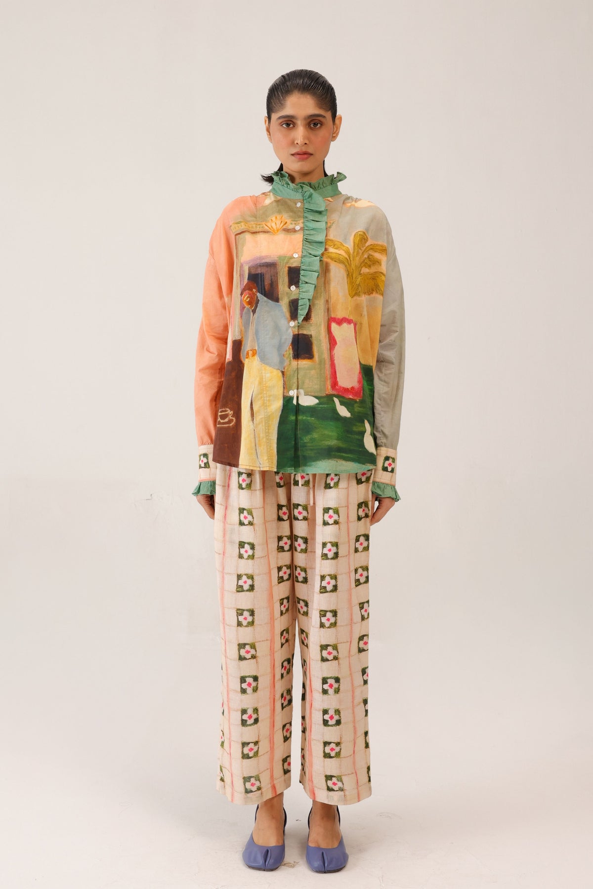 Tiles Drawstring Pants