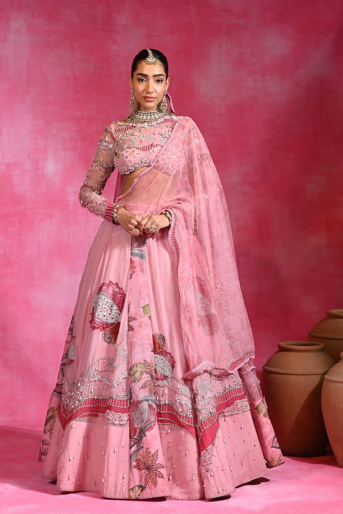 Gulabi Maharani Lehenga Set