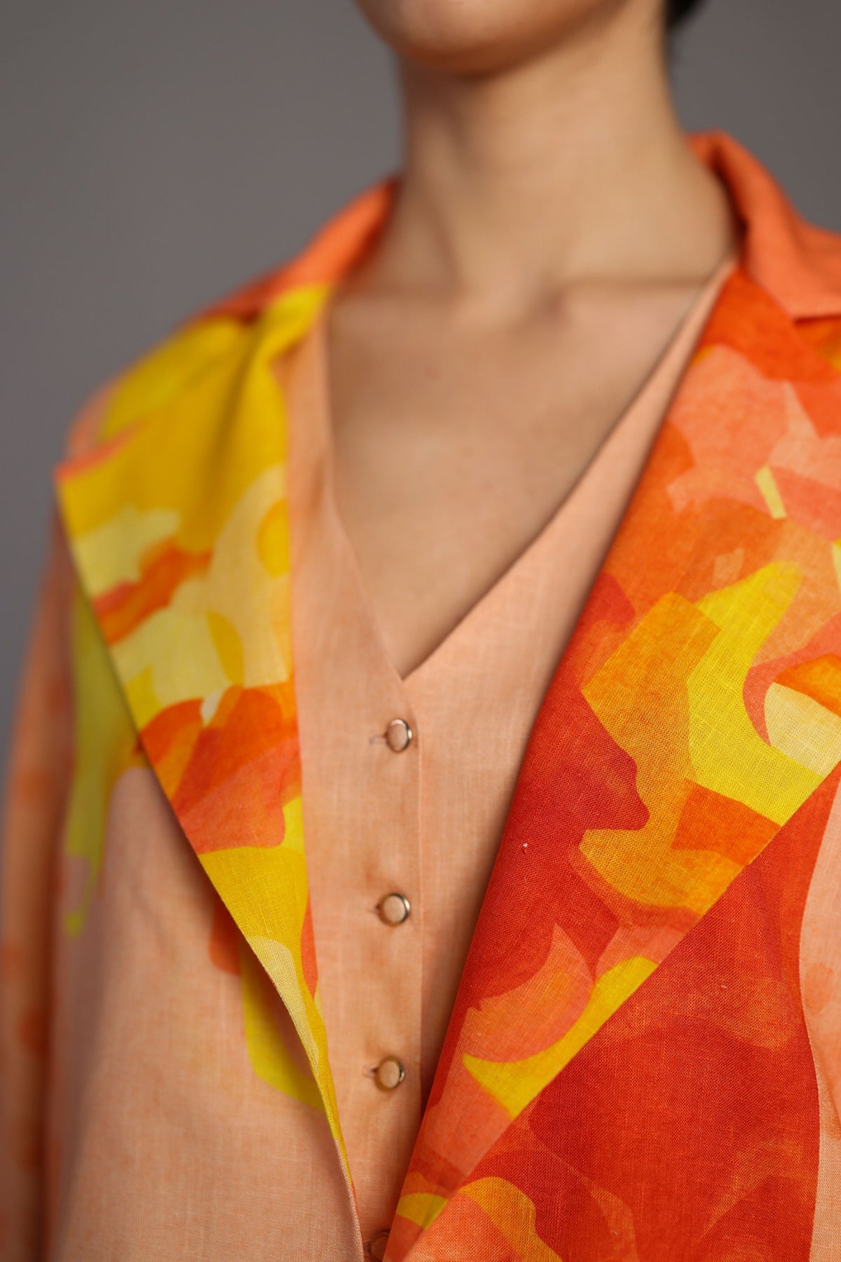 Orange and Yellow Jacket Set