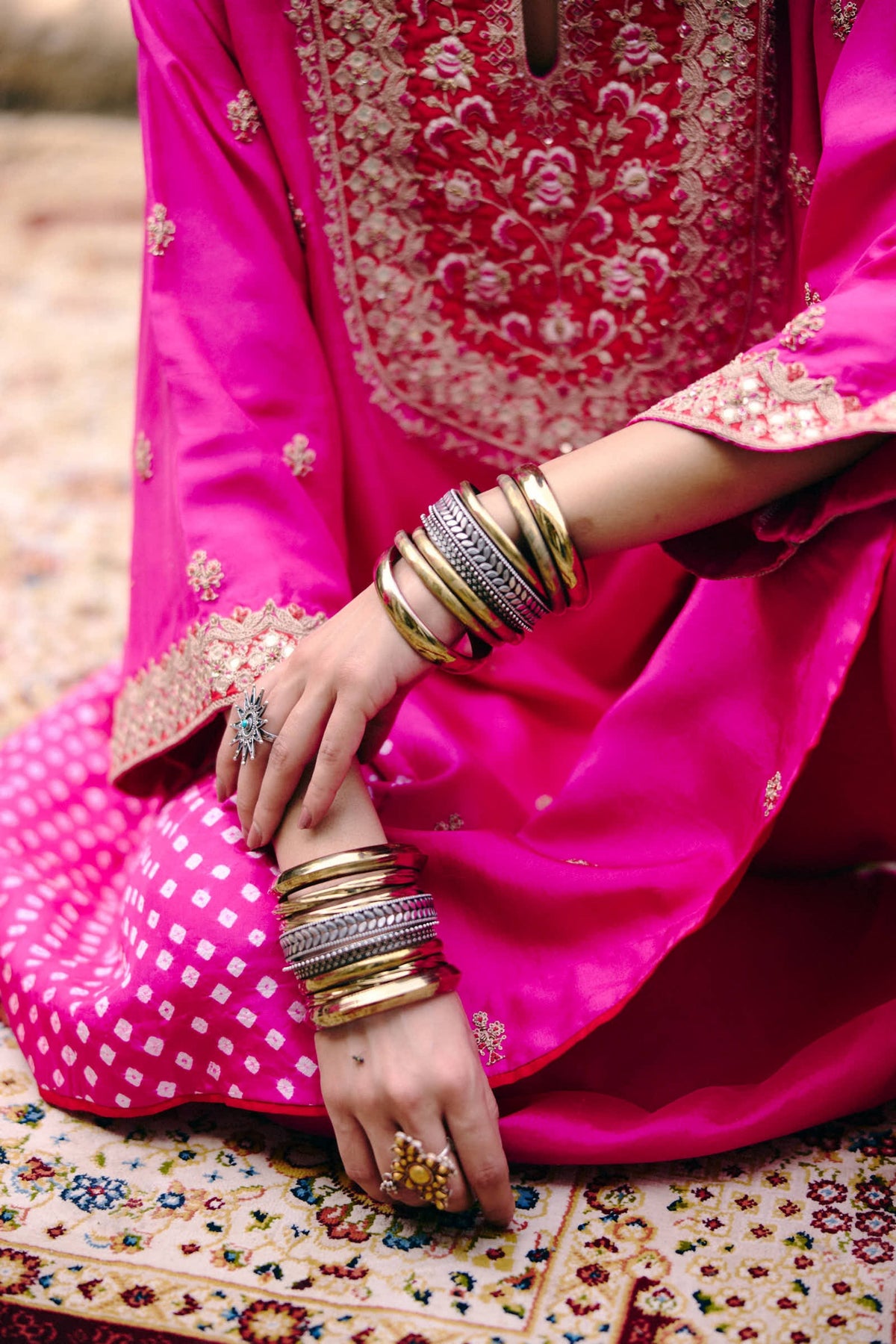 Bandhani Kurta Set