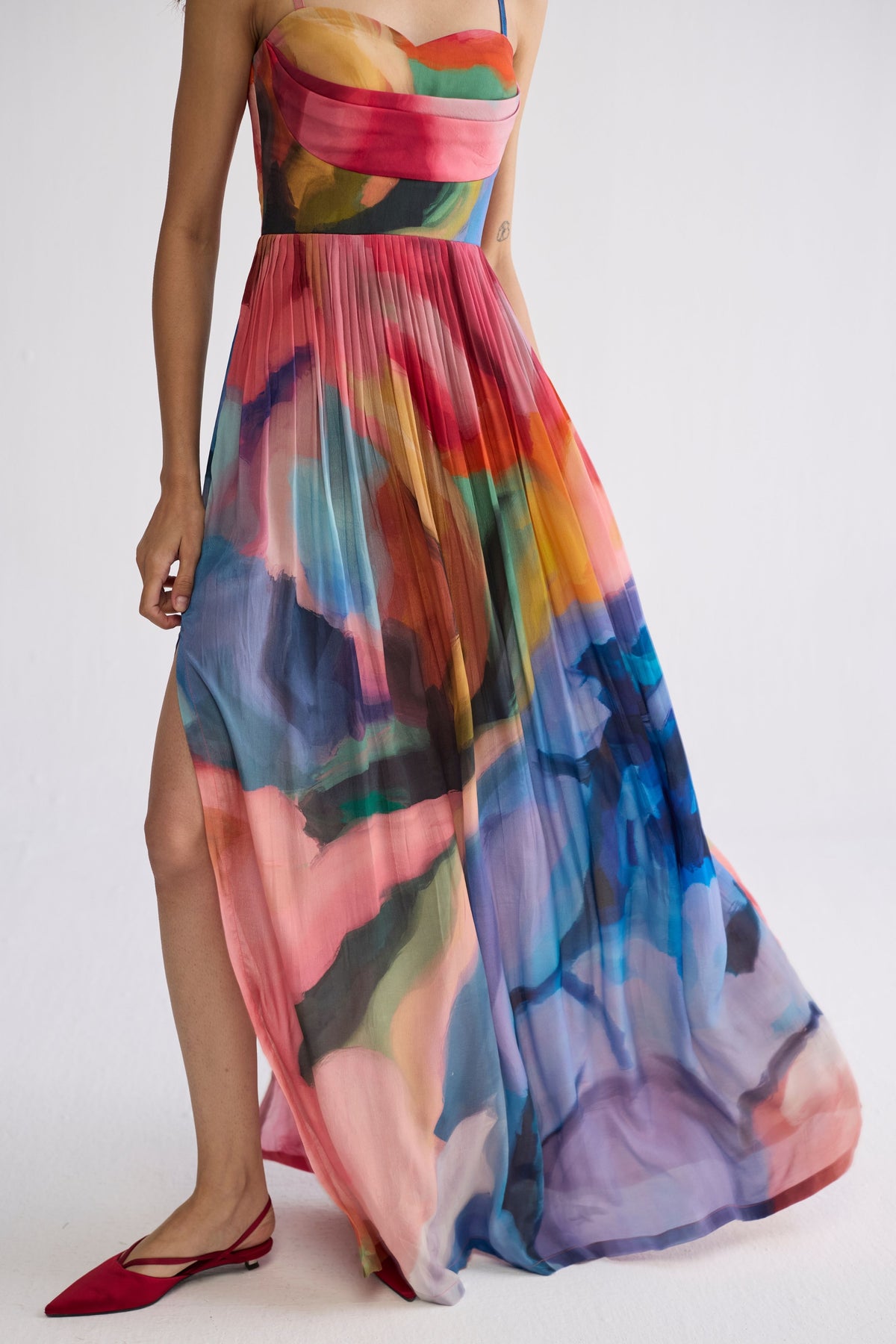 Rainbow Garden Bralette Dress