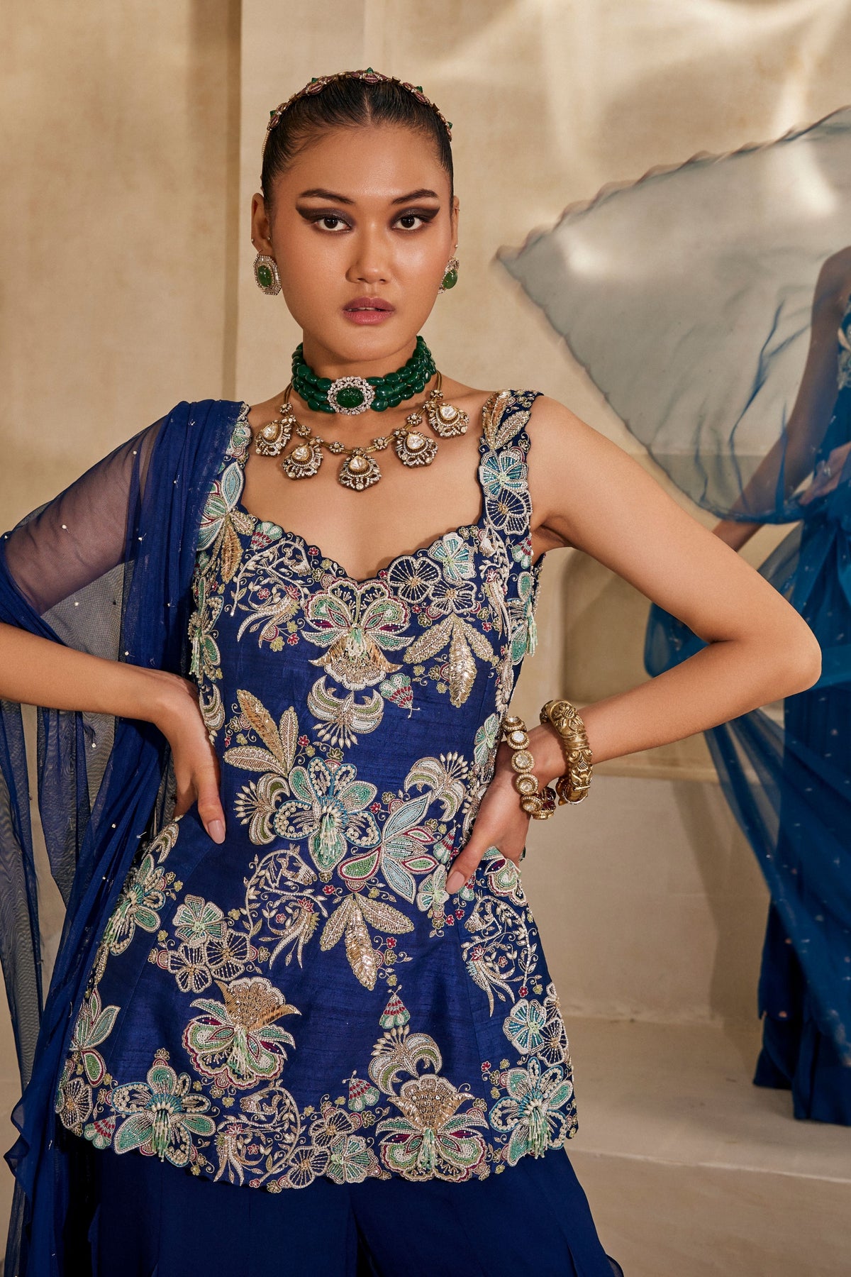 Neel Afreen Anarkali Set