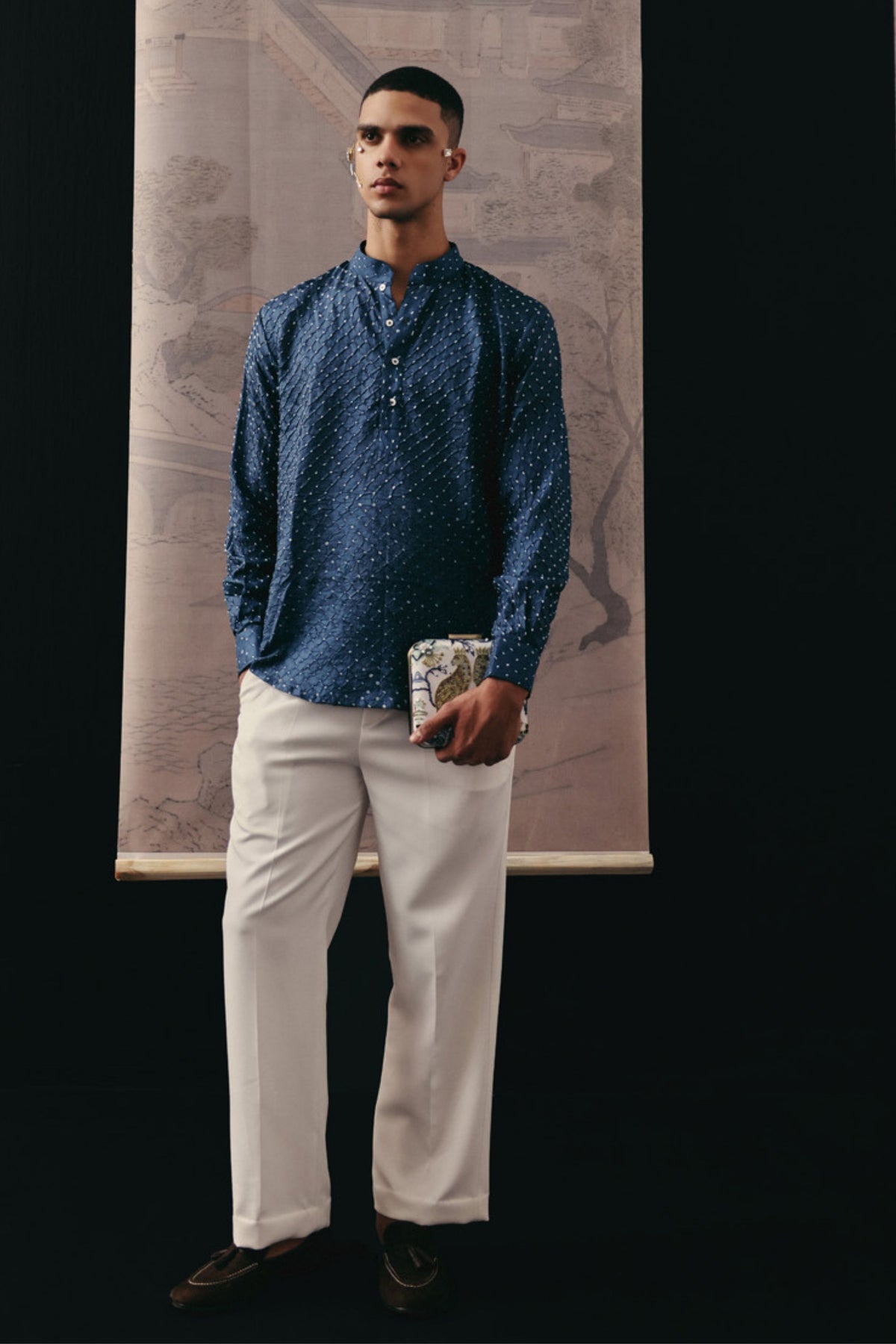 Ivory Crepe Pants