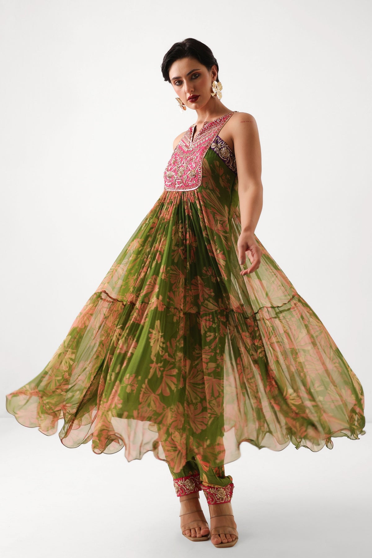 The Saraswati Anarkali Set
