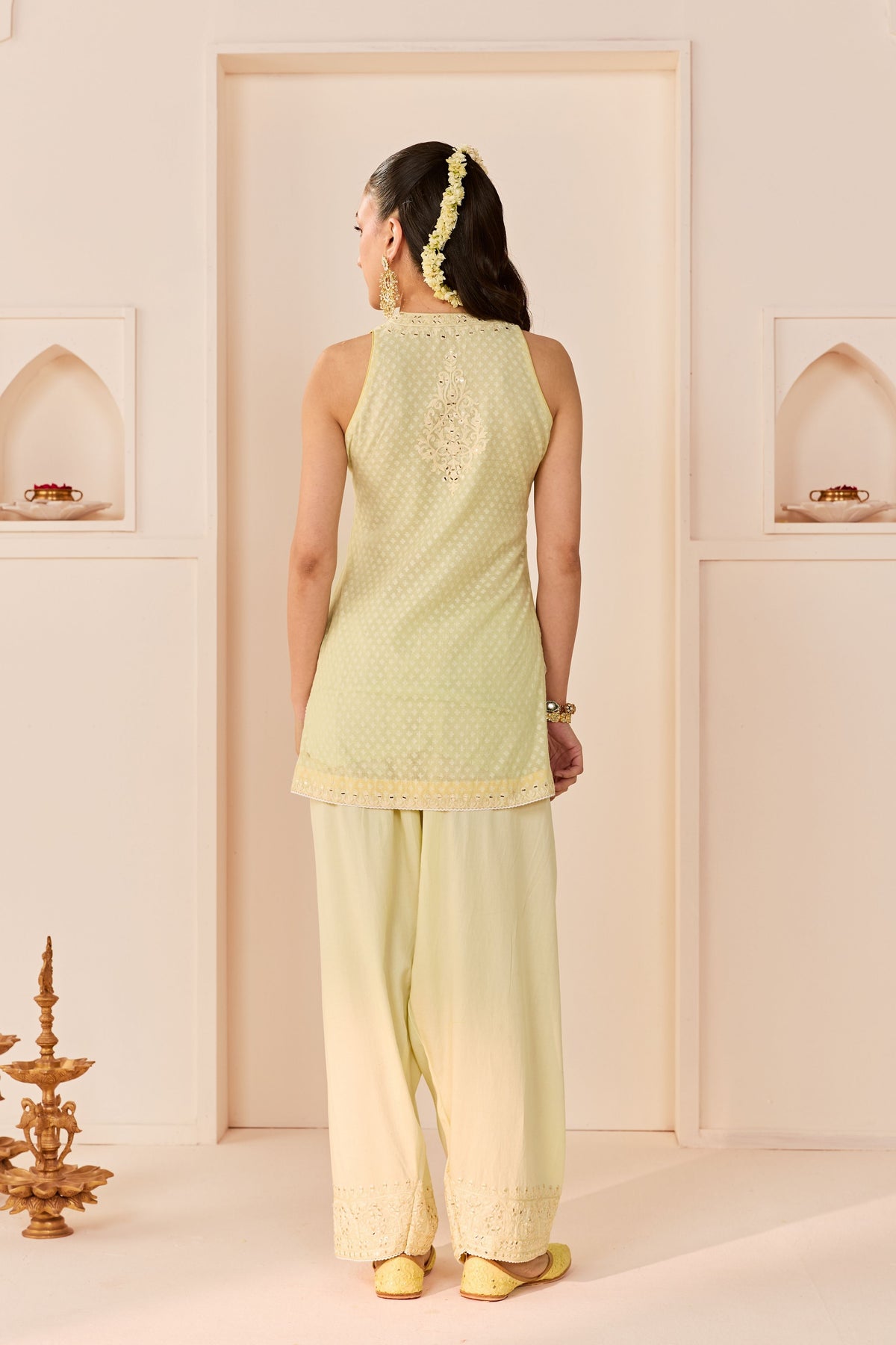 Miral Mint Green Short Kurta Set