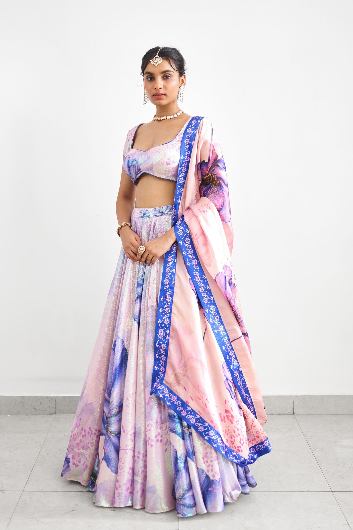 Lavender Twilight Lehenga Set