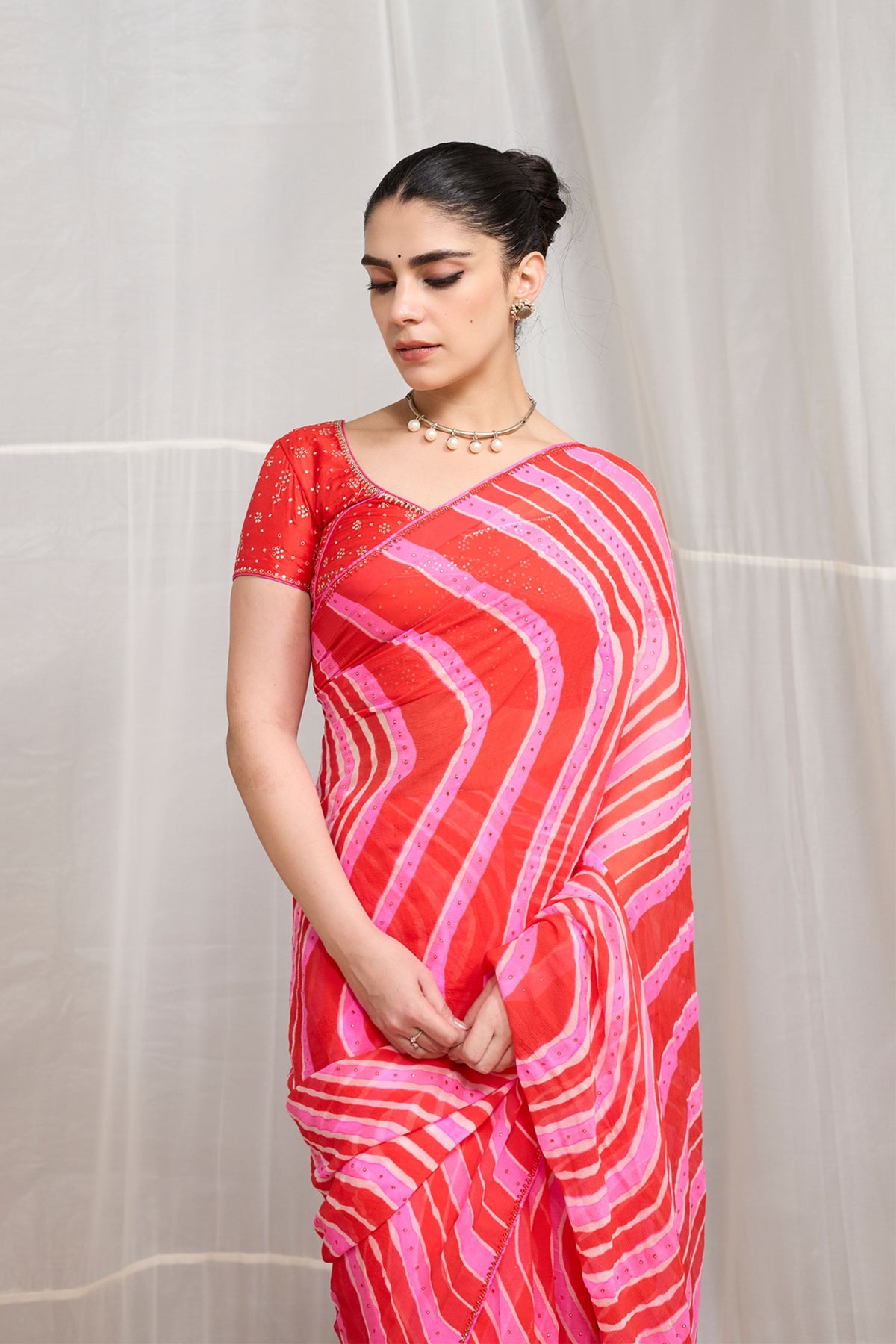 Chiffon Tarang Saree Set
