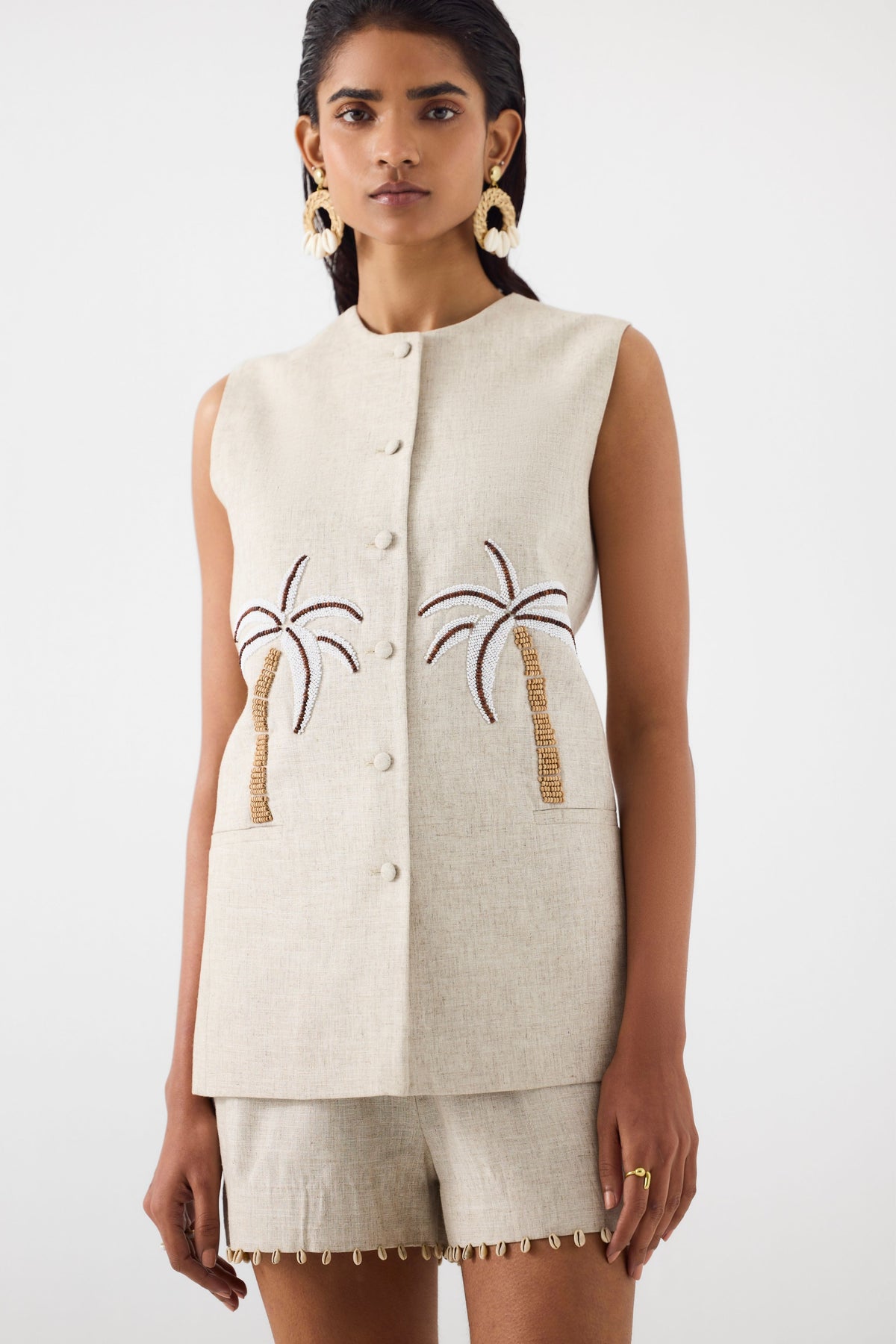 Palm Island Blazer Set