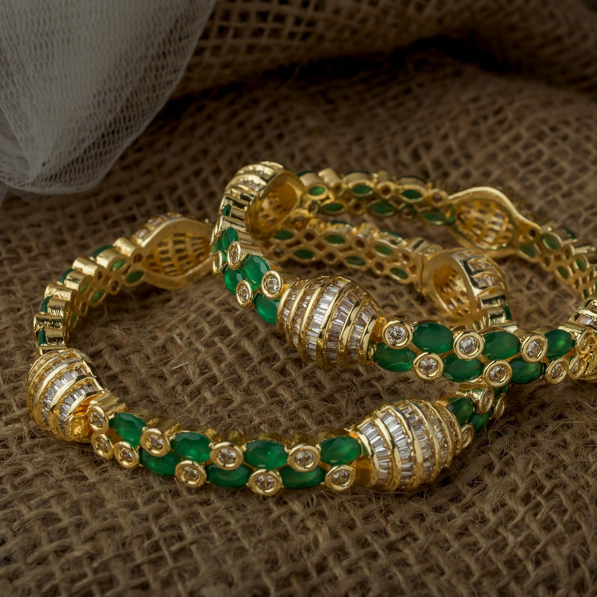 Synthetic Stone Pair of Bangles