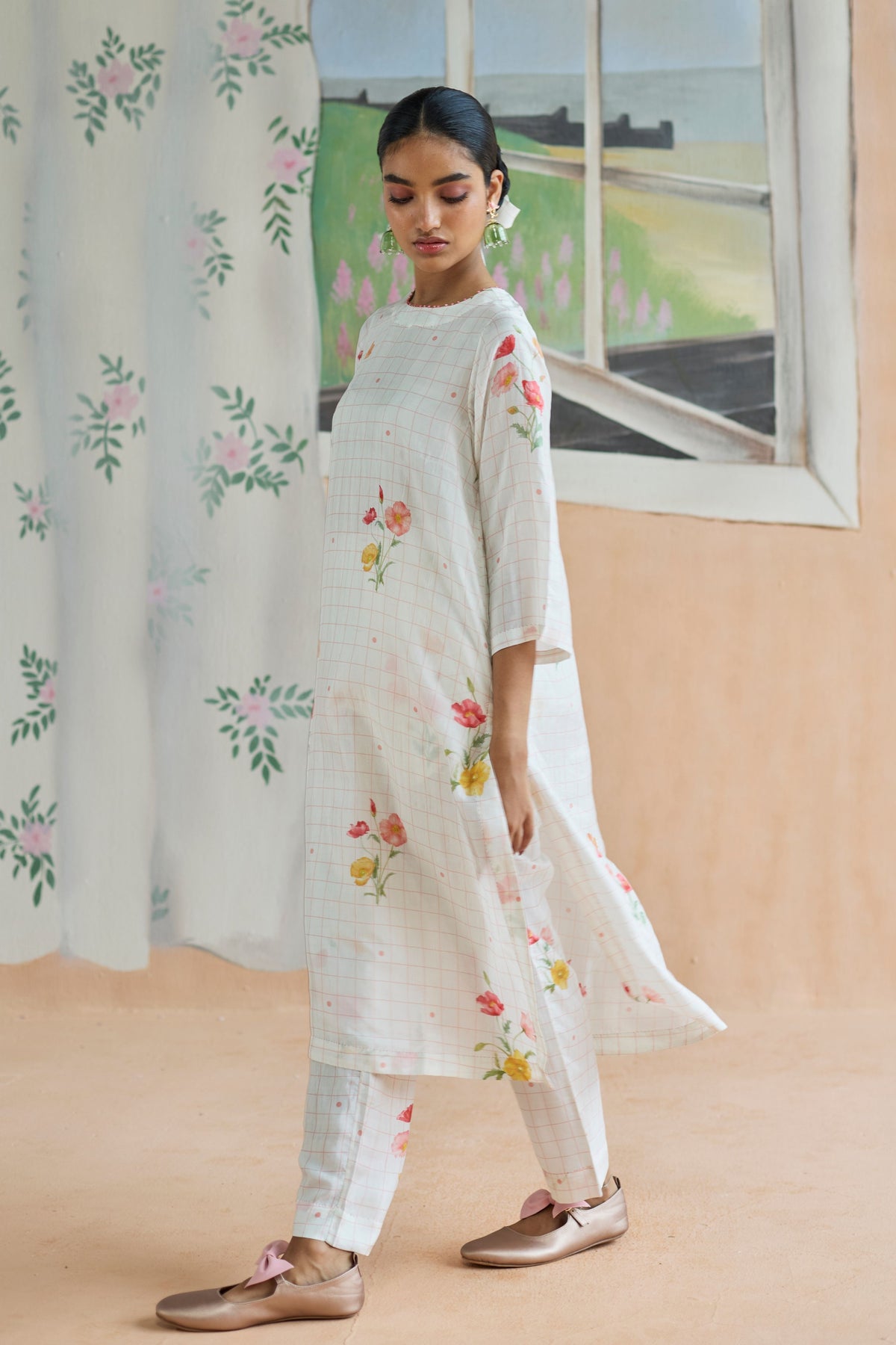 Poppy Long Kurta Set