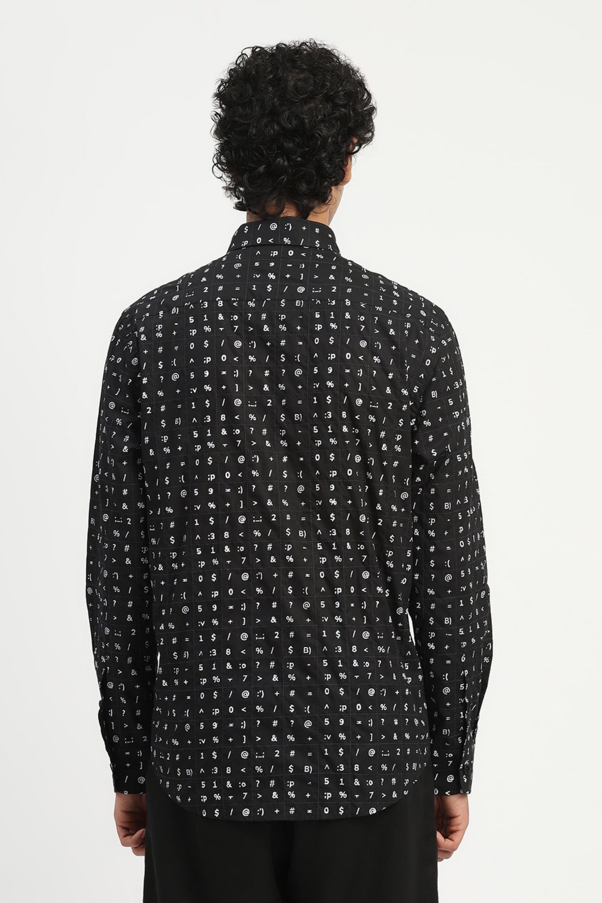 Black Alphabet  Shirt