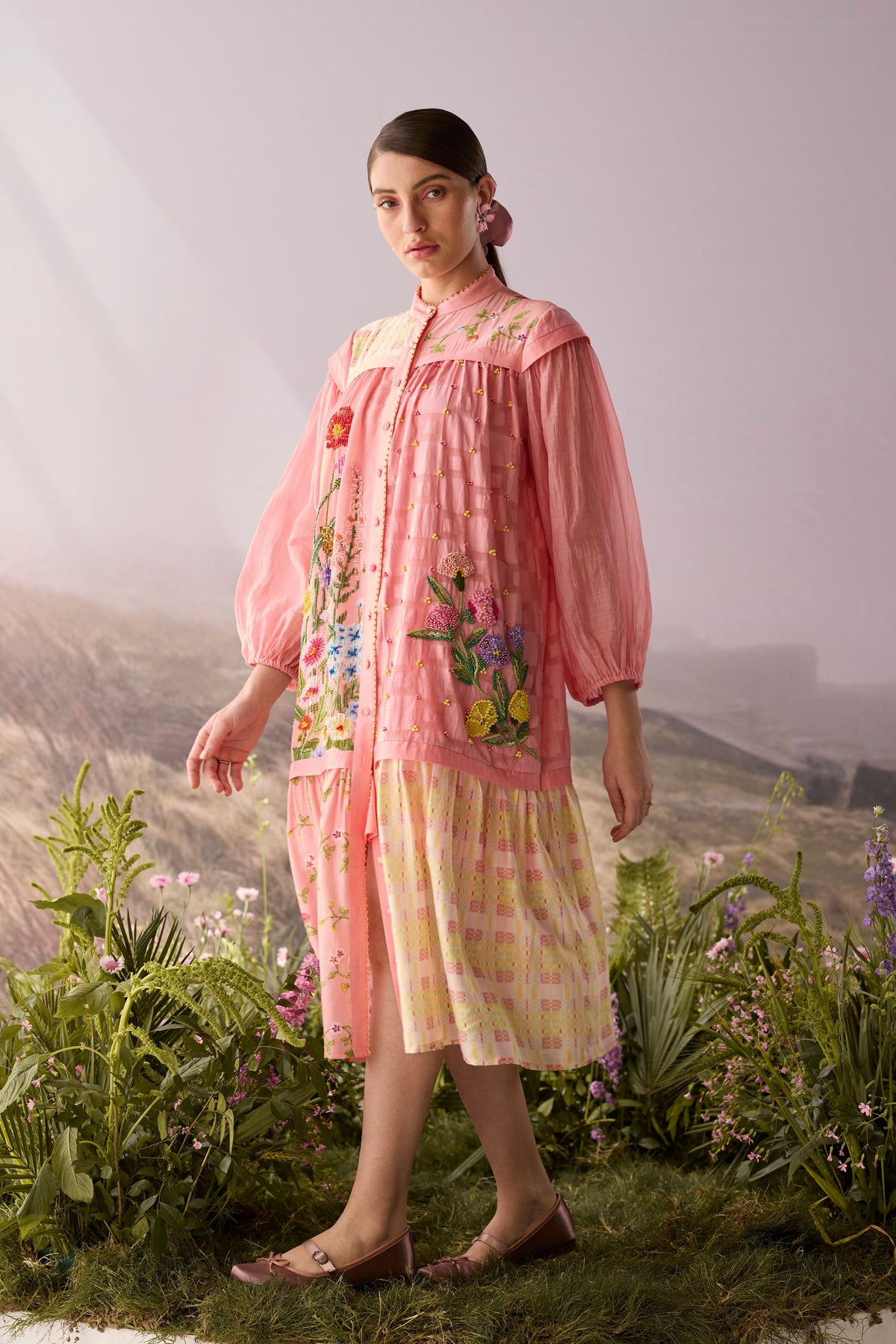 Rose Printed Dress