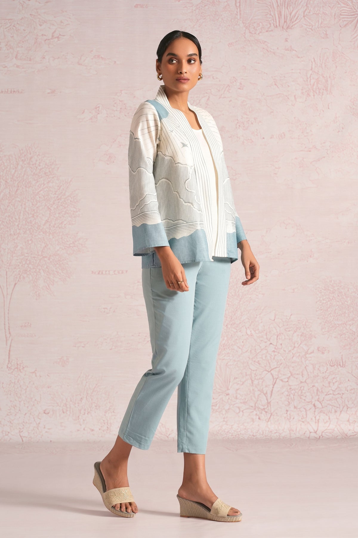 Silver Blueberry Jacket Set