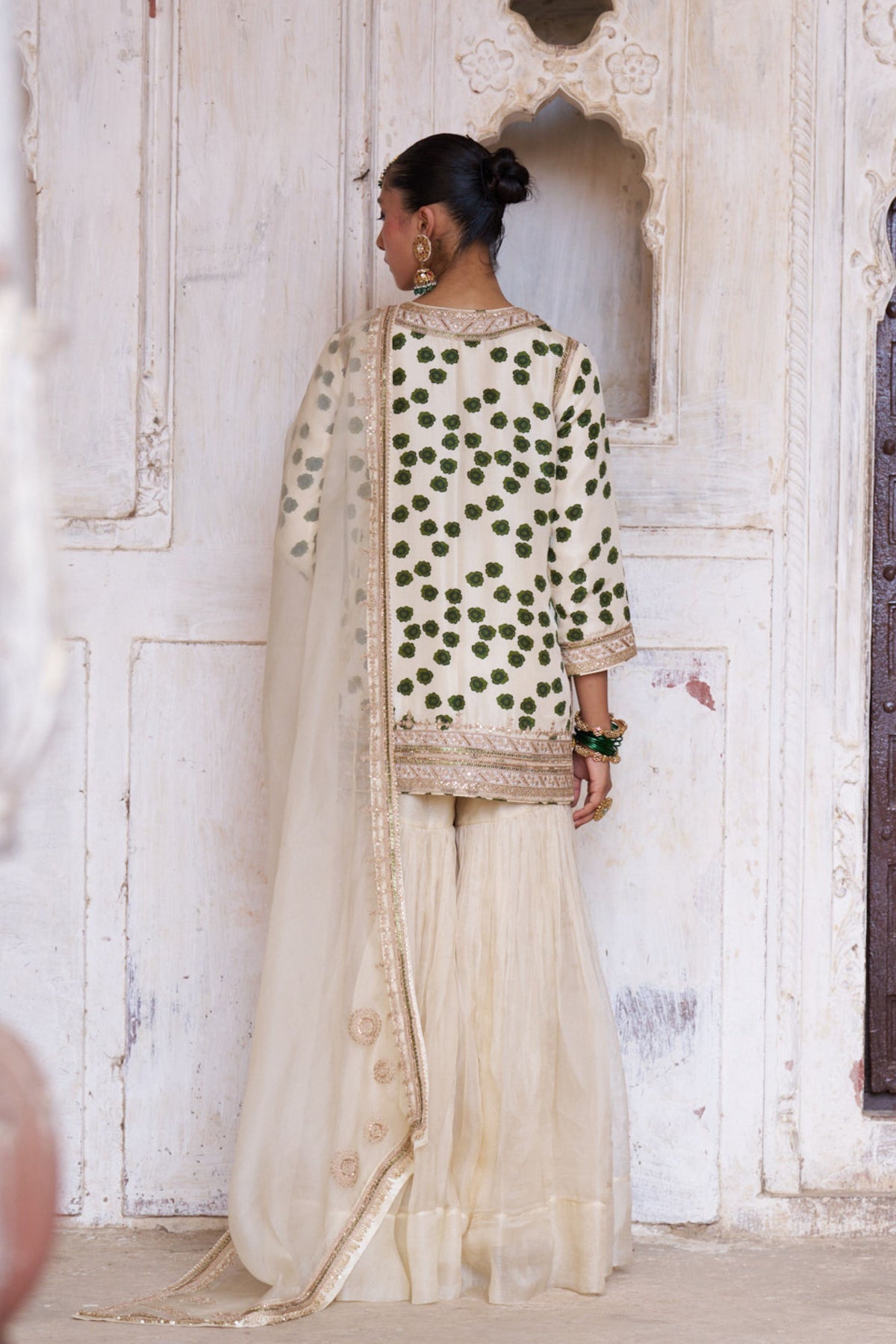 Leher Silk Organza Sharara Set