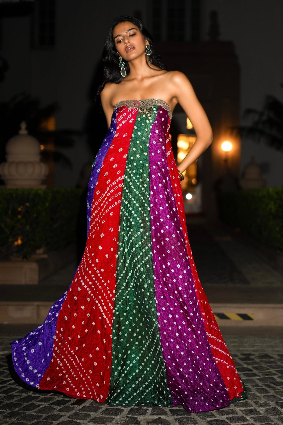 Bandhani Flared Dress