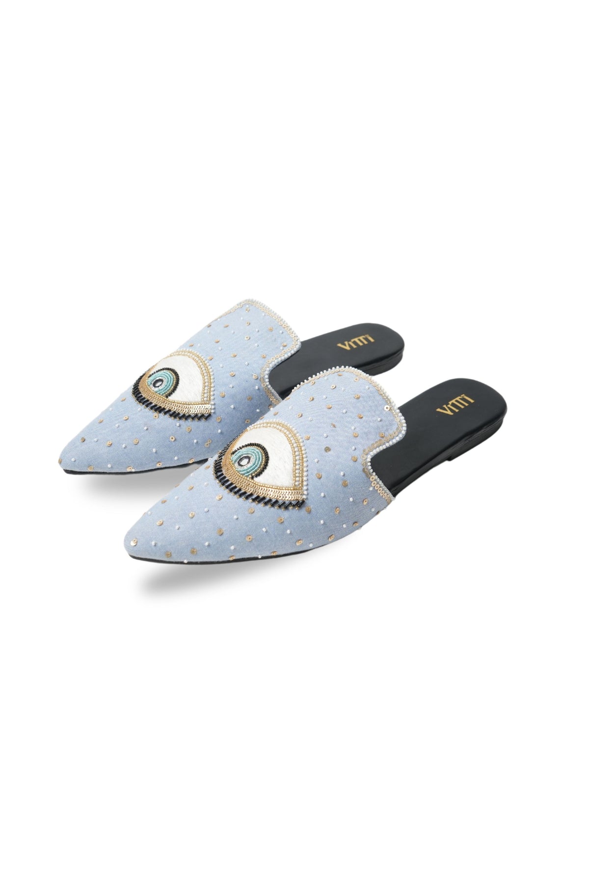 Nazar Blocker Denim Mule