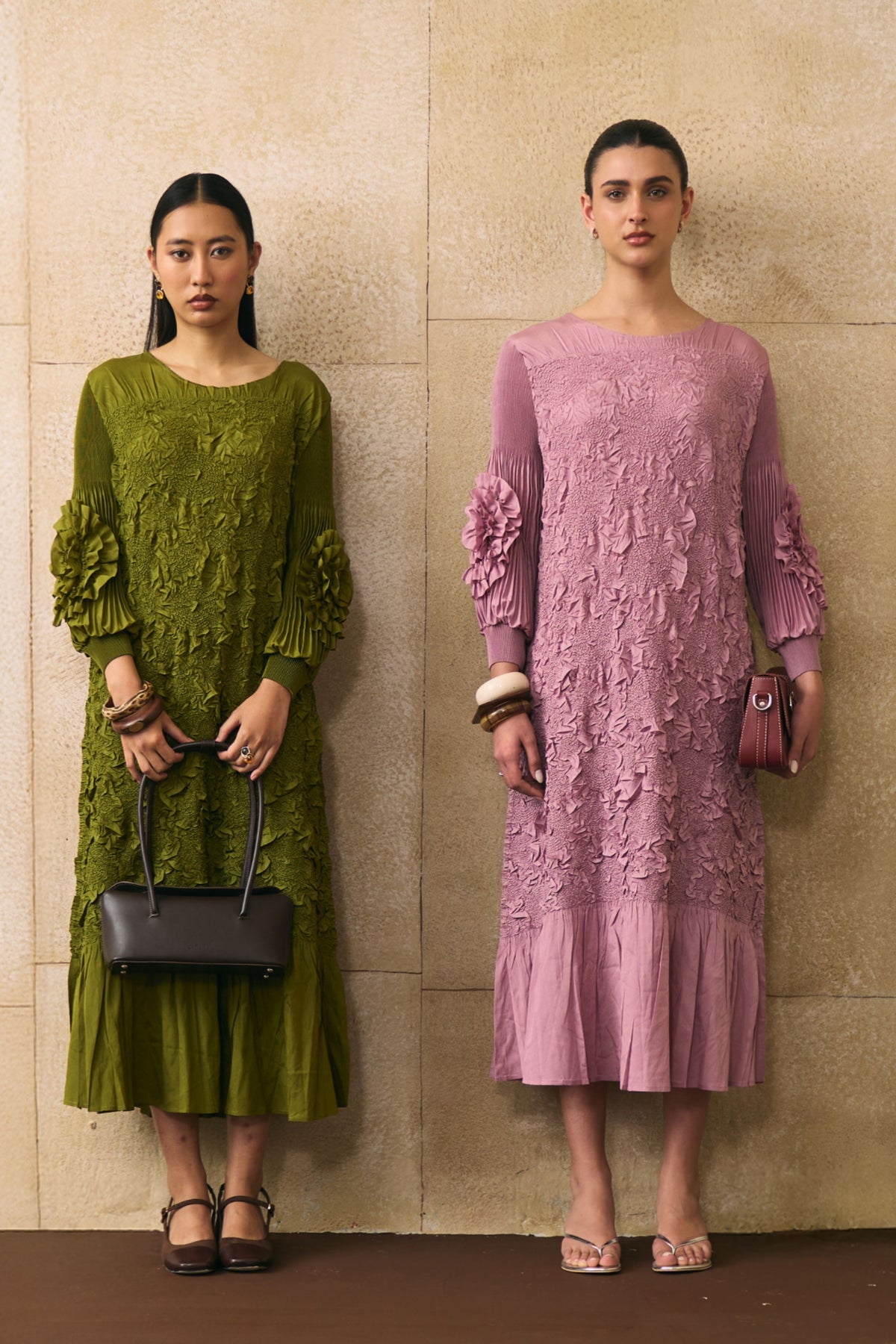 Lime Green Vallia  Dress
