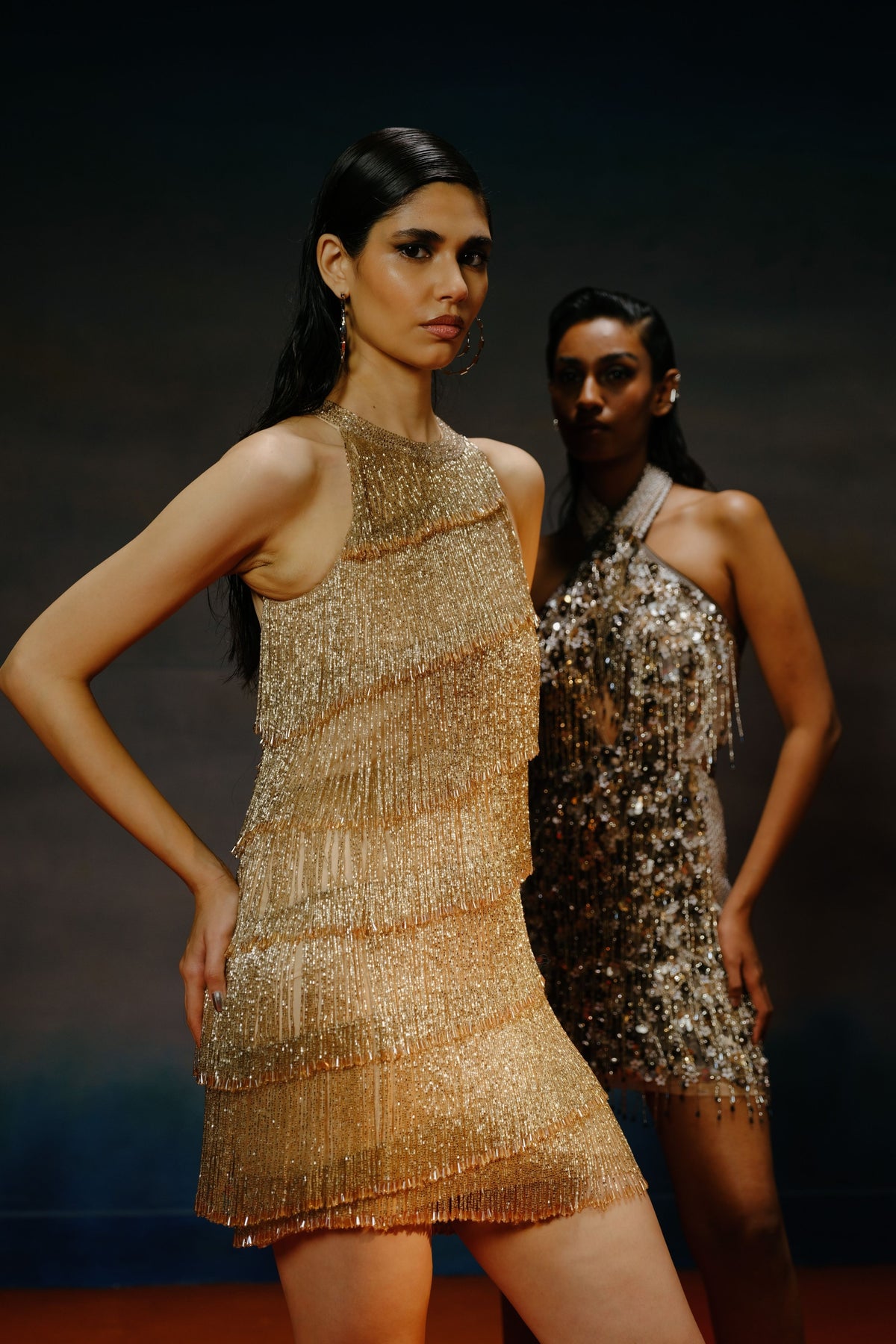 Rose Gold Tassled Dress