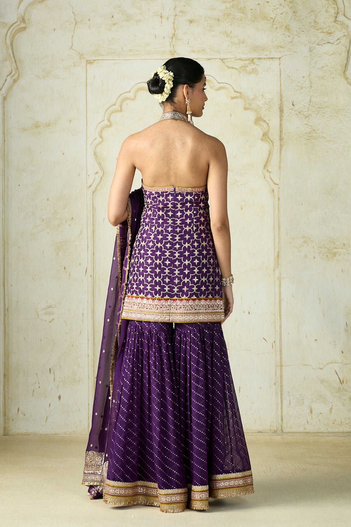 Purple Kainaat Sharara Set
