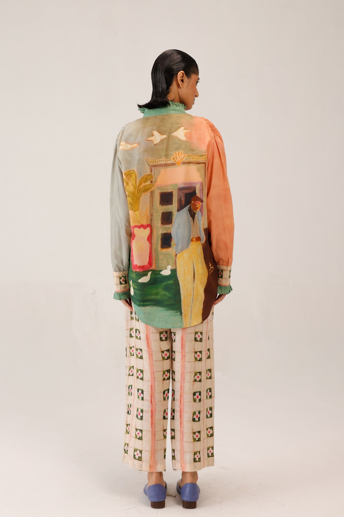 Tiles Drawstring Pants