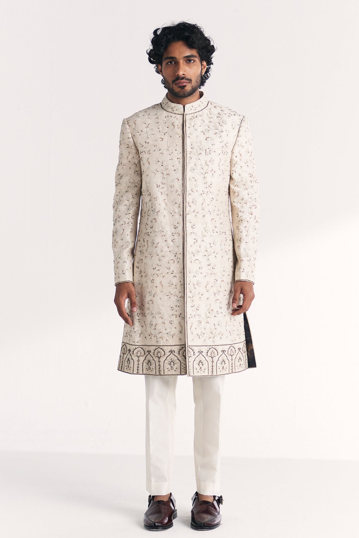 Vyom Ivory Achkan Set