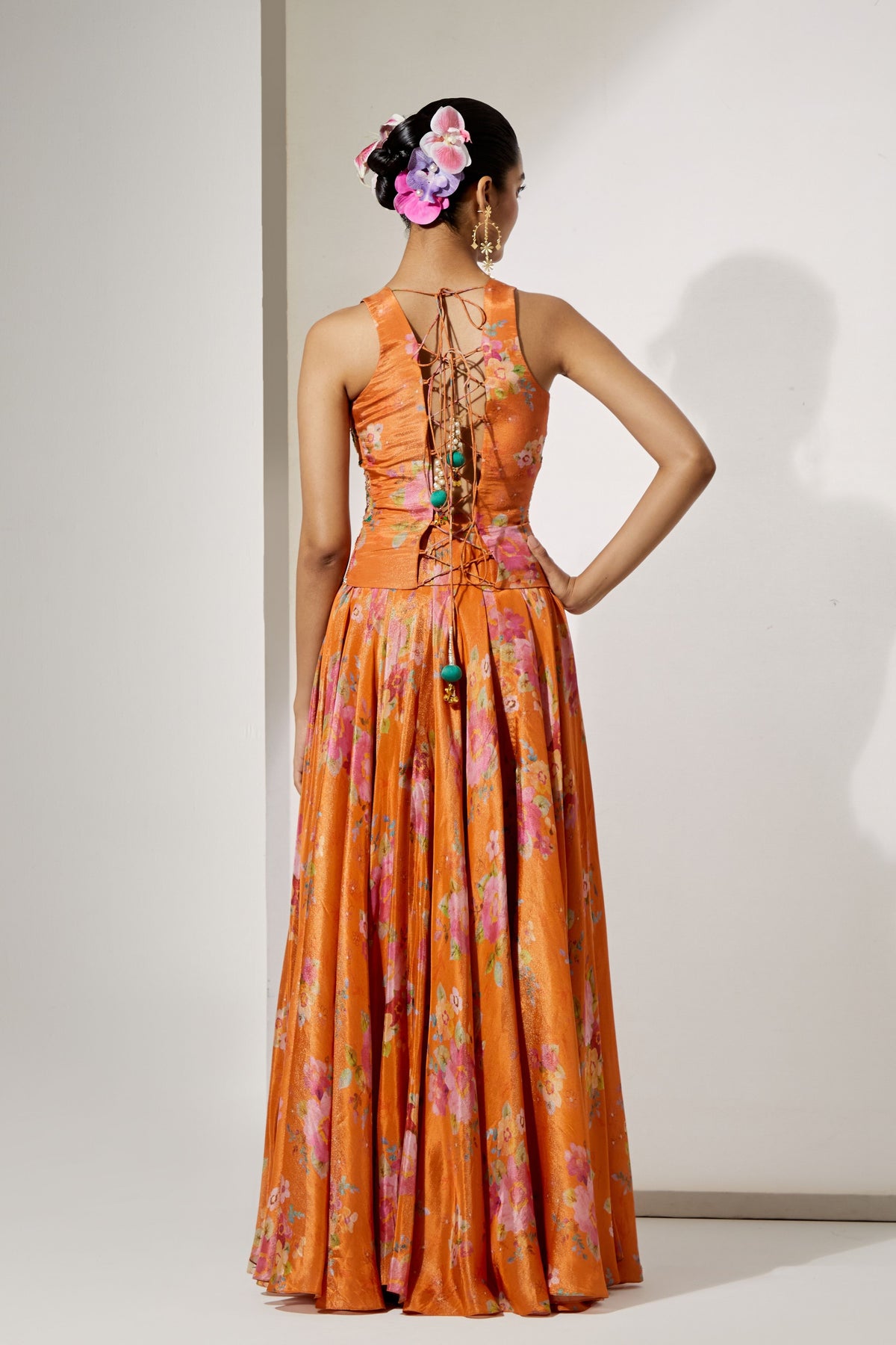 Orange Lehenga Set