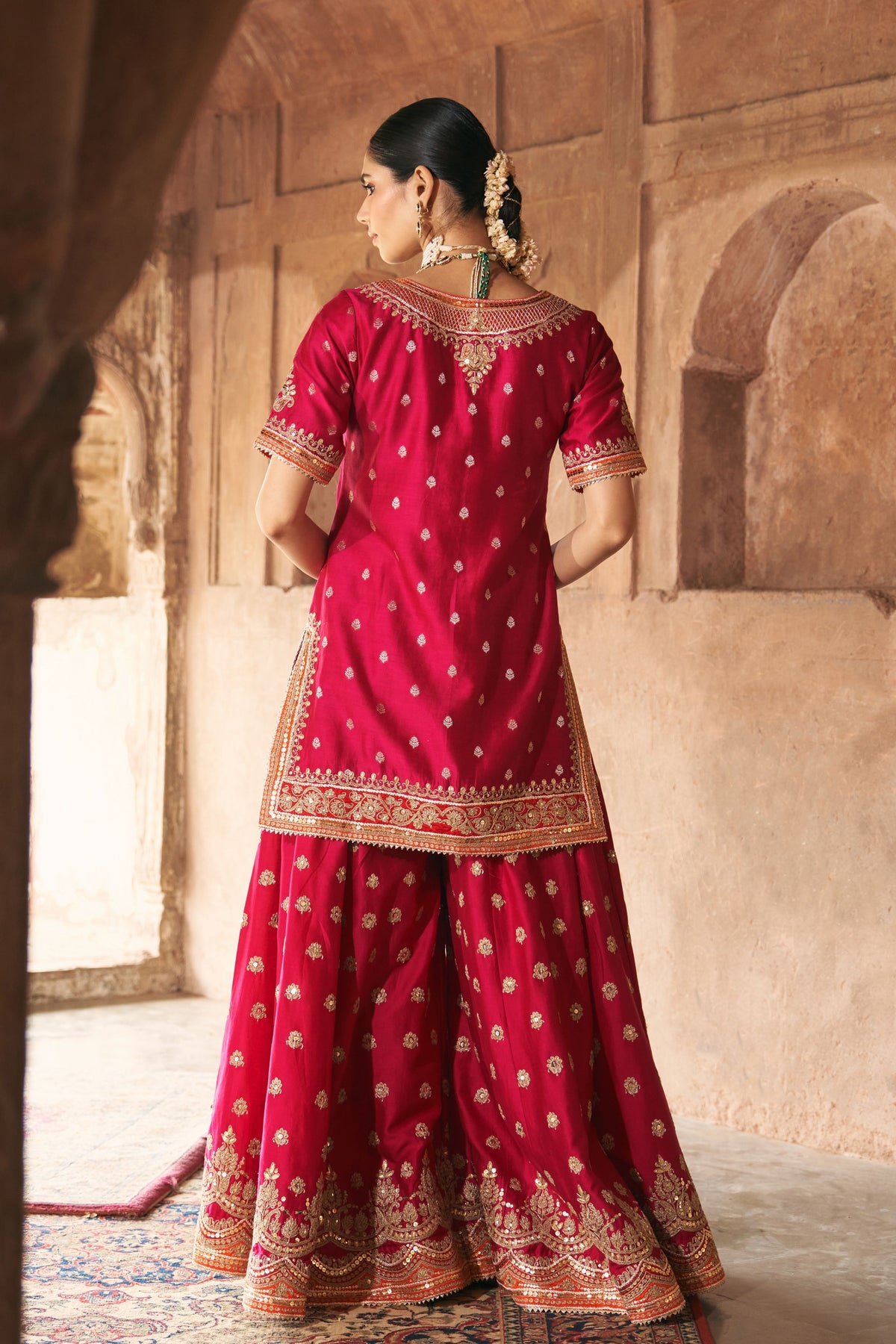 Samreen Pink Sharara Set