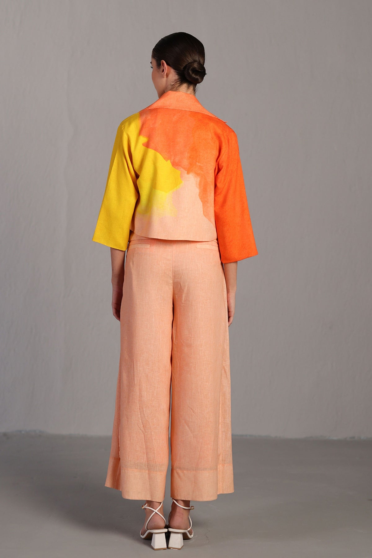 Orange and Yellow Jacket Set