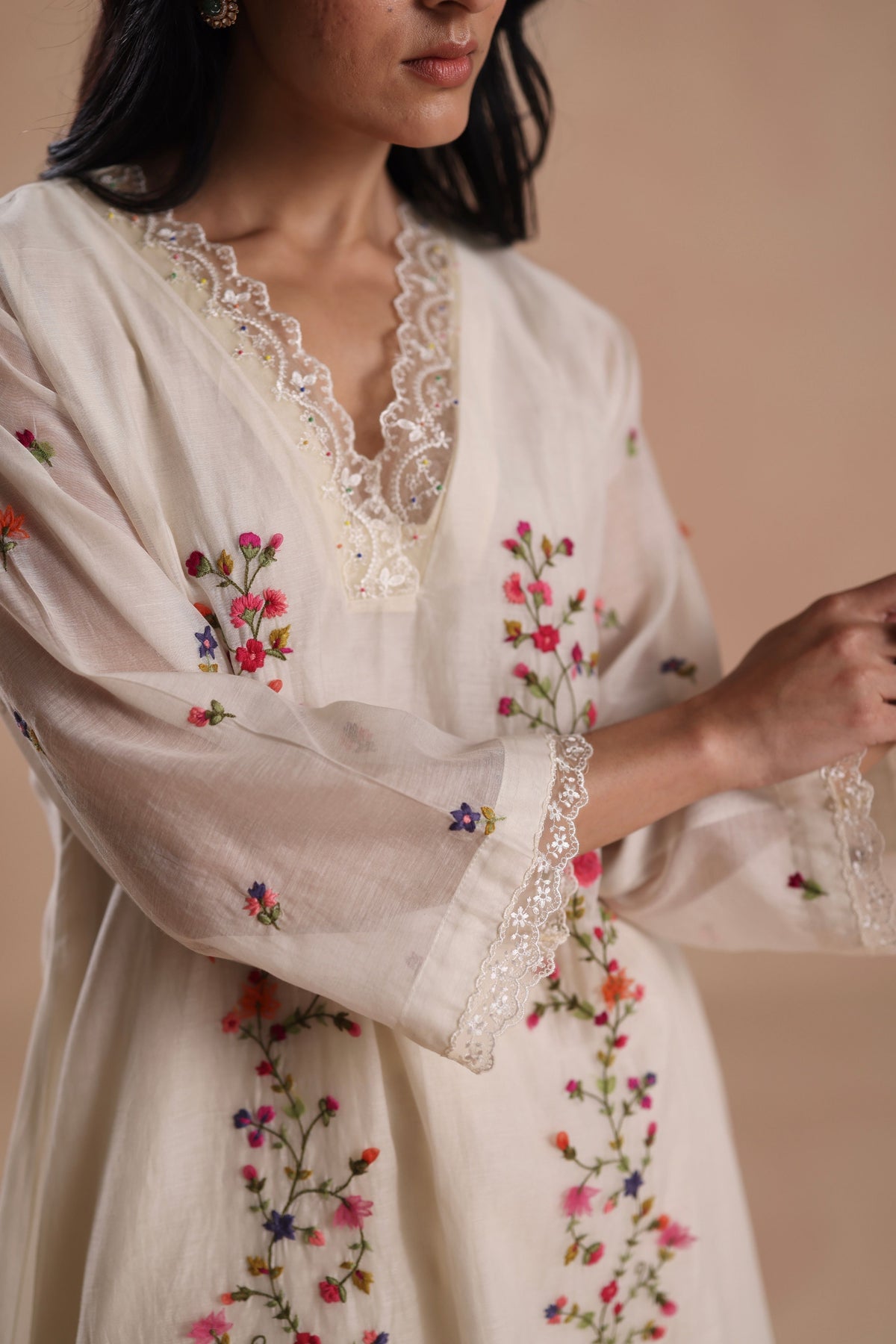 Evara Ivory Kurta Set