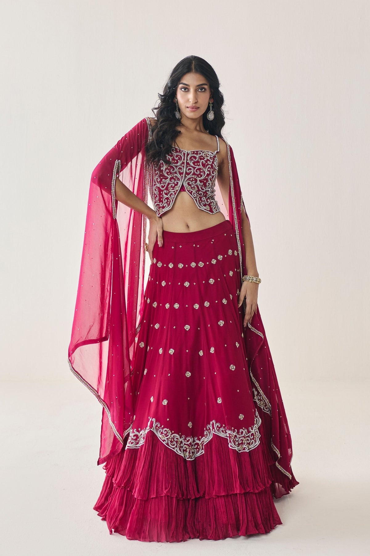Fern Cape Lehenga Set