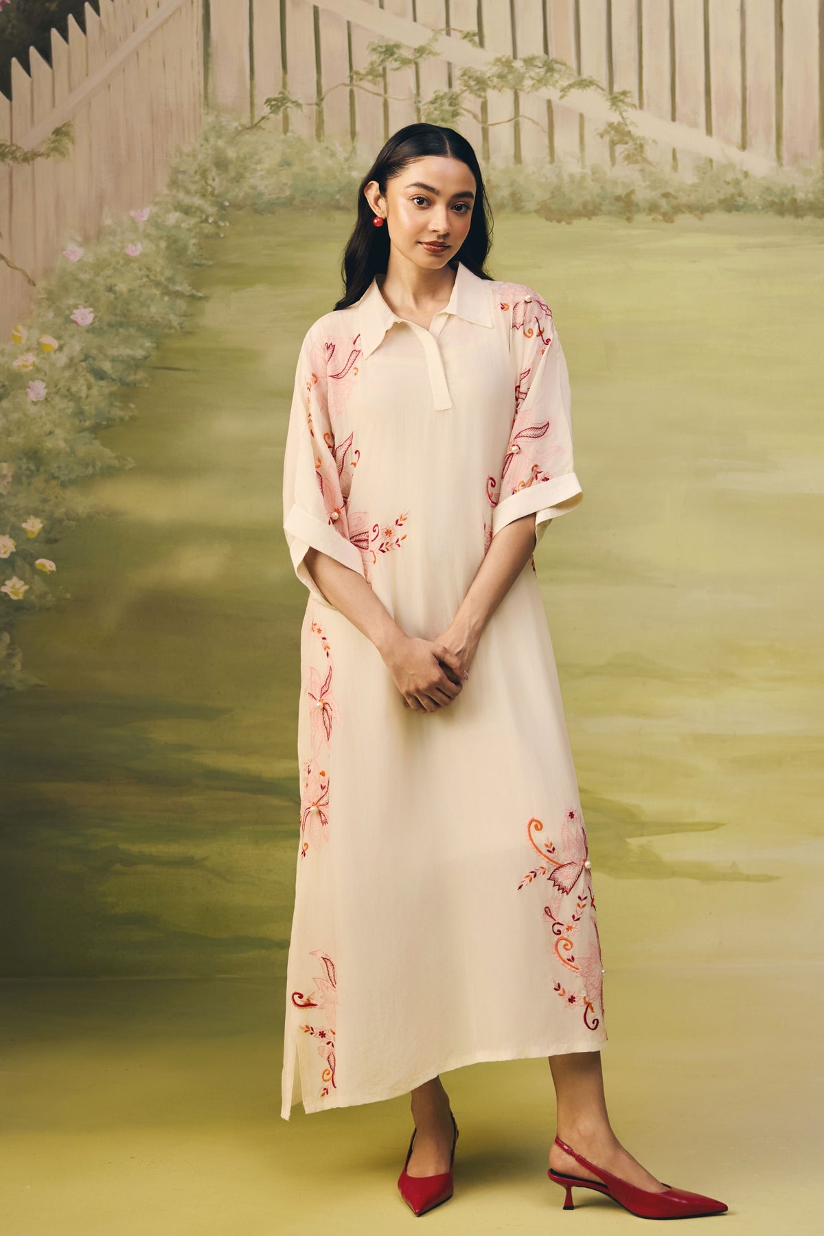 Coral Reverie Longline Dress