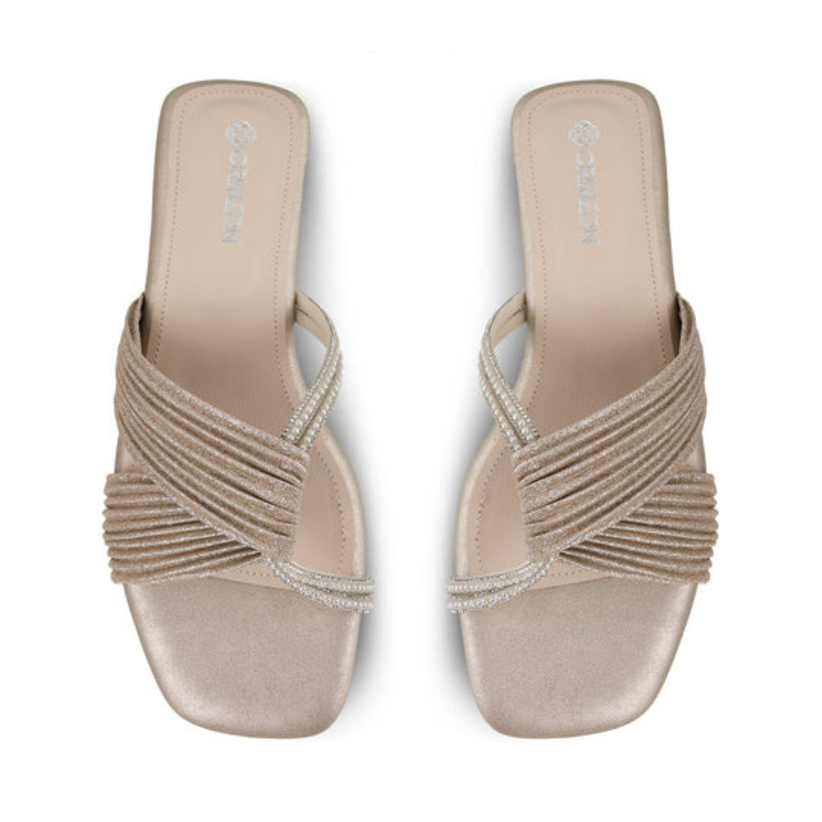 Lulu Antique Silver Flats
